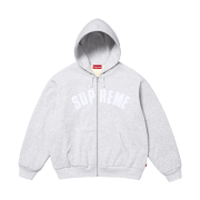 Supreme Arc Thermal Lined Zip Up Hooded Sweatshirt Ash Grey - 25FW