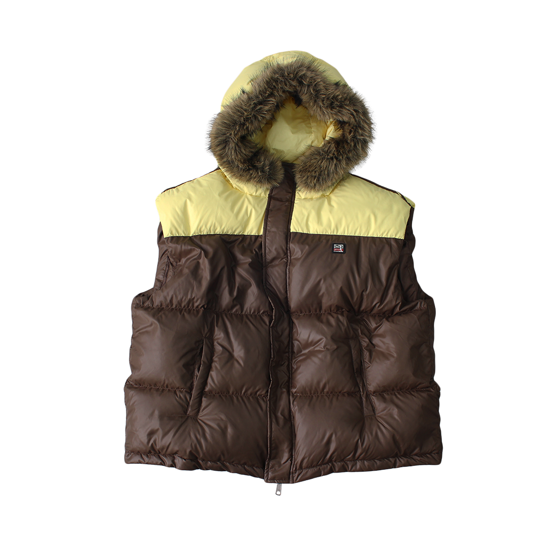 SCBEF3JPU02BW SPORT CHAMBER Track Duck Down Vest Brown