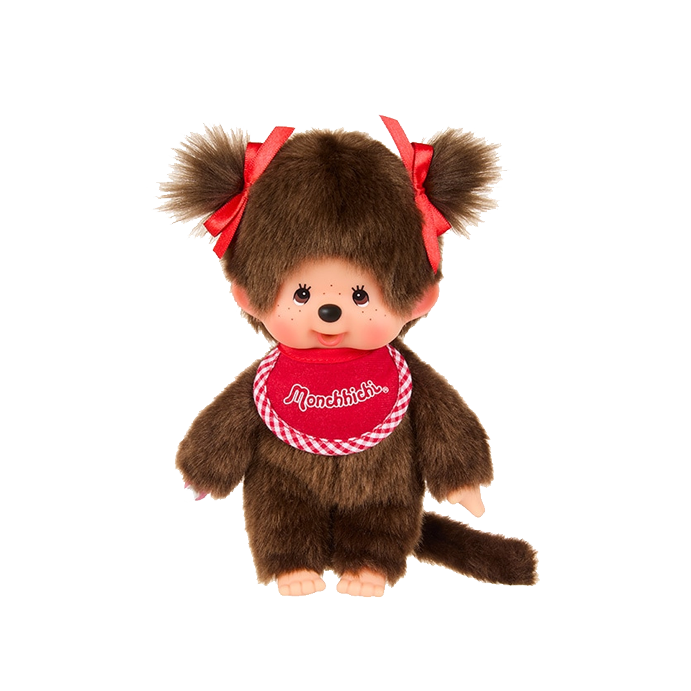 몬치치 프리미엄 스탠다드 S 브라운 걸 트윈 테일(Monchhichi Premium Standard Monchhichi S Brown Girl Twin Tail)