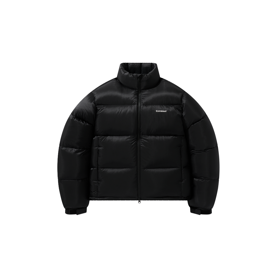 CO2504DP03BK Covernat Civic Sheer Ripstop Rds Short Puffer Black