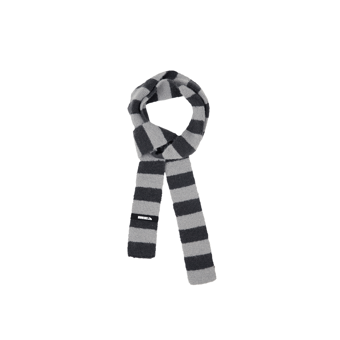 메아 스트라이프 울 스카프 그레이(Mea Striped Wool Scarf Grey)