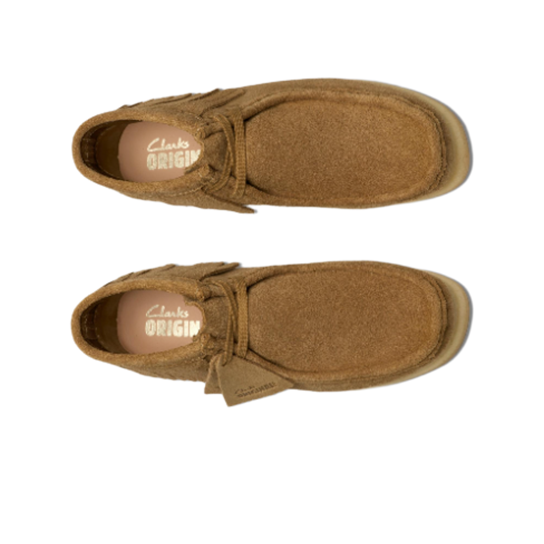 (W) 클락스 왈라비 웨지 프린지 라이트 탄 스웨이드((W) Clarks Wallabee Wedge Fringe Light Tan Suede) - 2