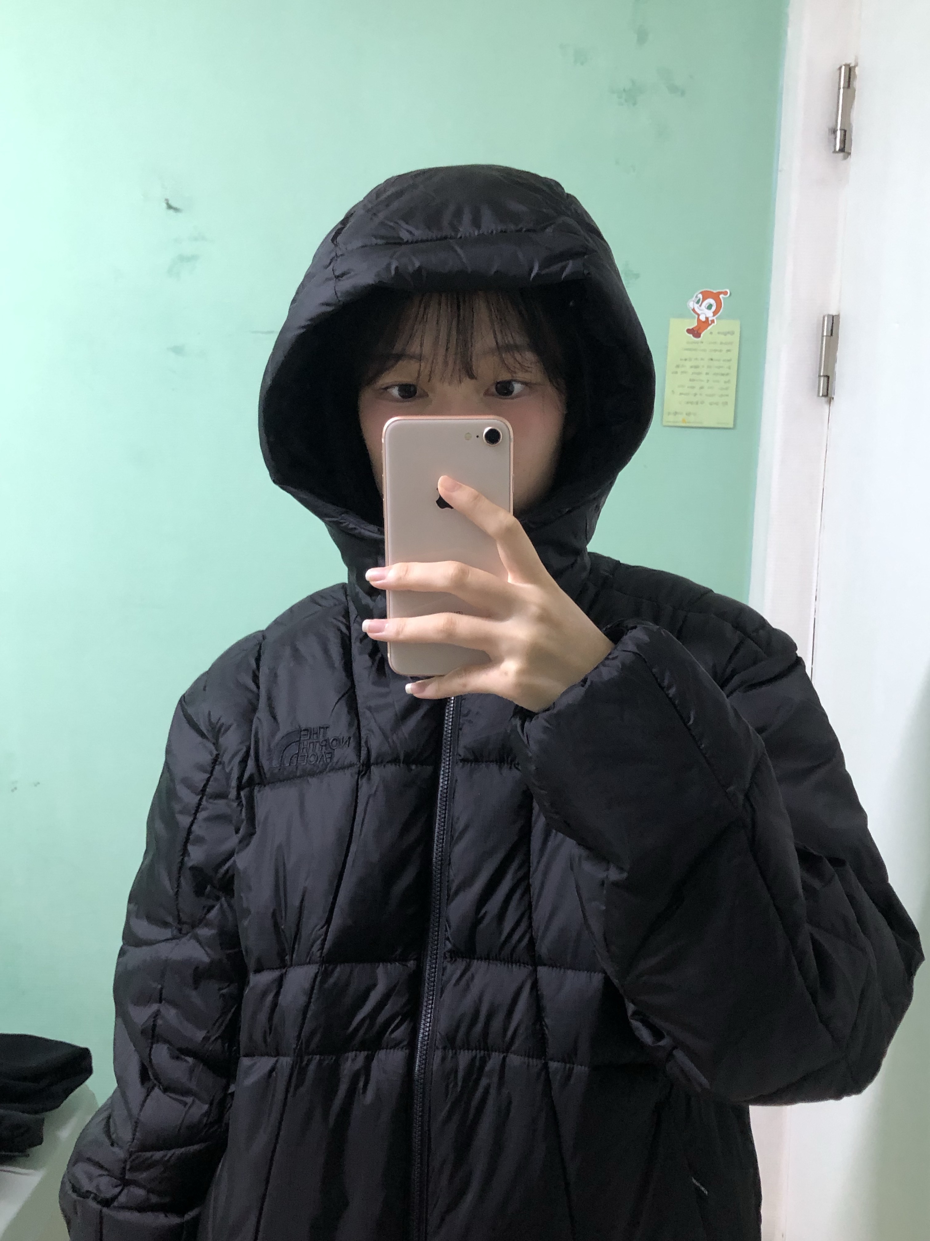The North Face Wave LT On Jacket Black -25FW 착용 스타일 - 2