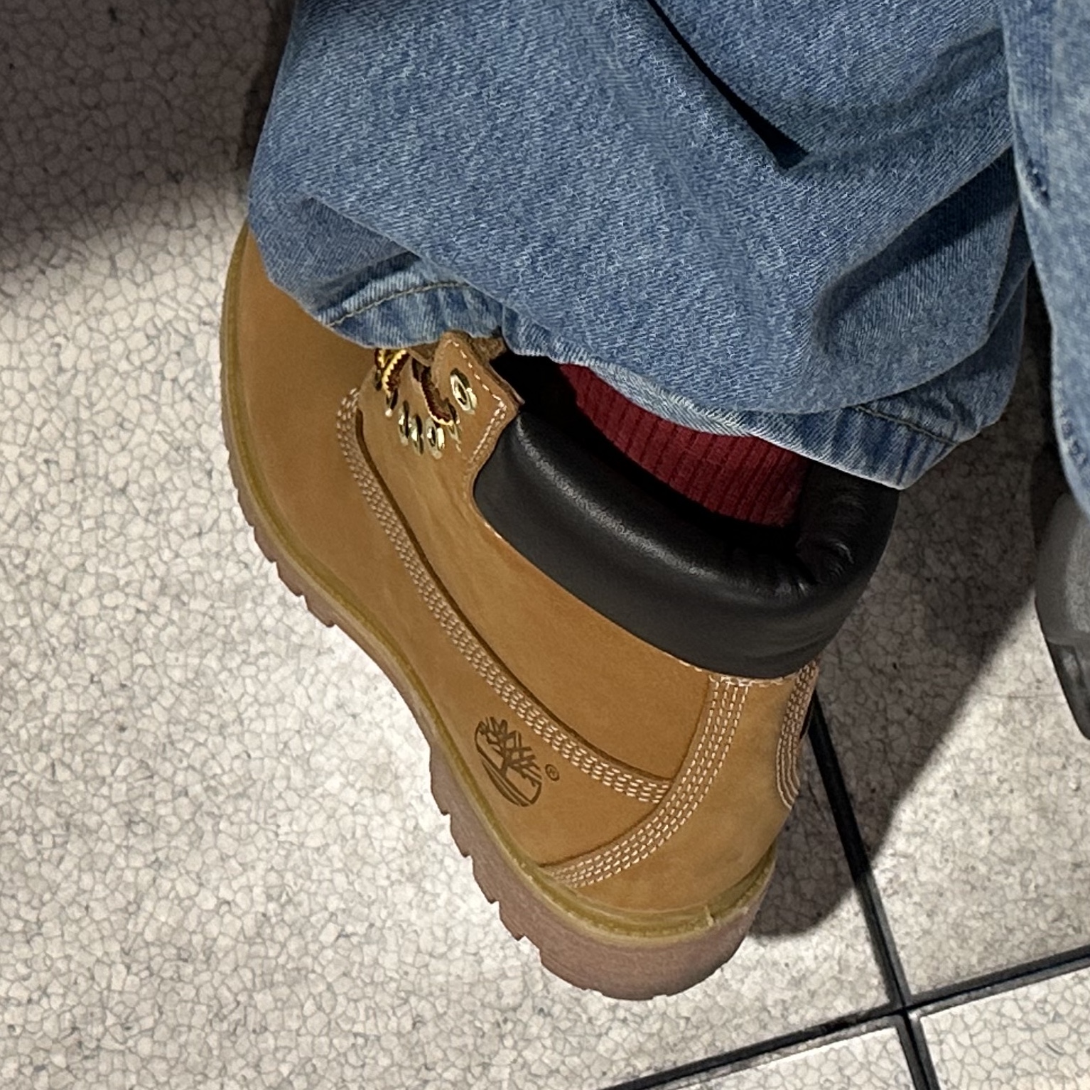 Timberland Premium 6 inch Waterproof Boot Wheat Nubuck - Wide 착용 스타일 - 2