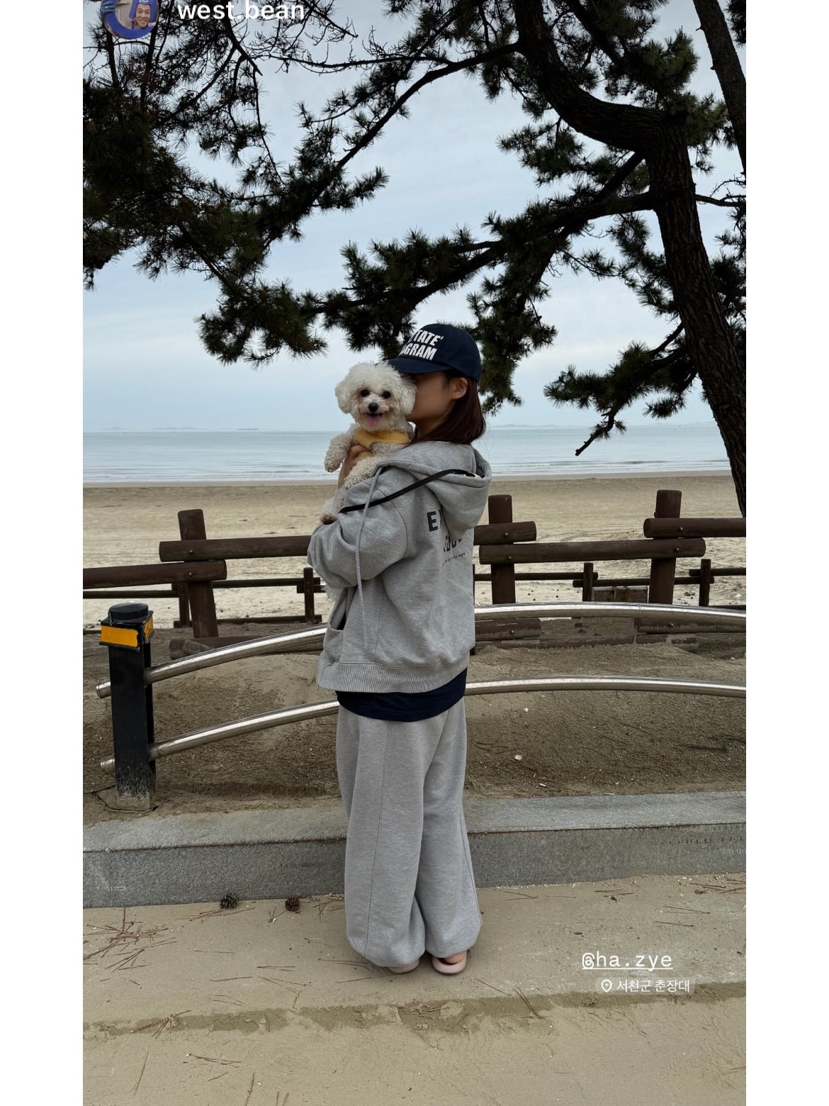 Deus Ex Machina Seoul College Hooded Jacket Grey Heather 착용 스타일