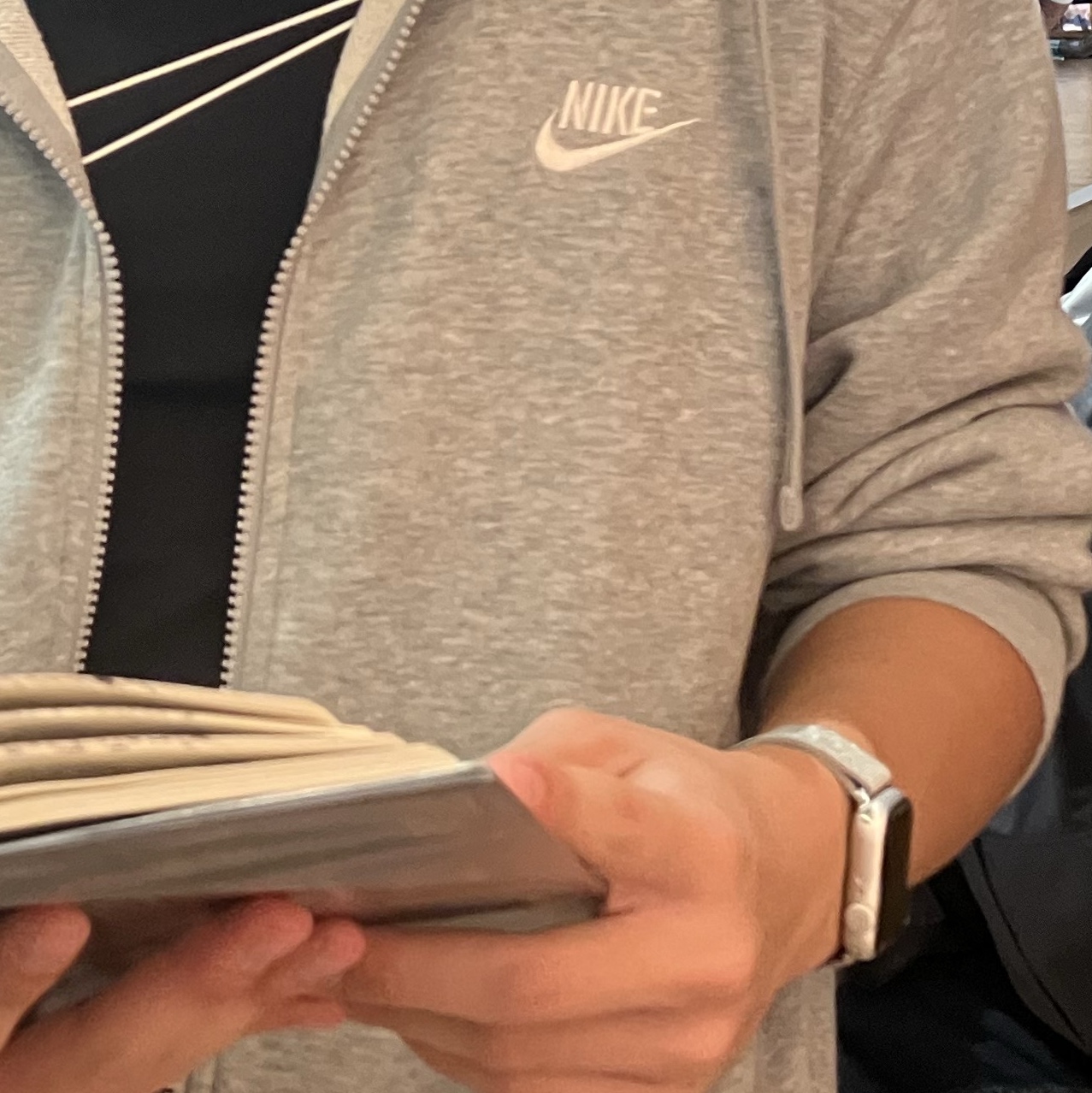 Nike NSW Club Full Zip Hoodie Grey Heather - Asia 착용 스타일