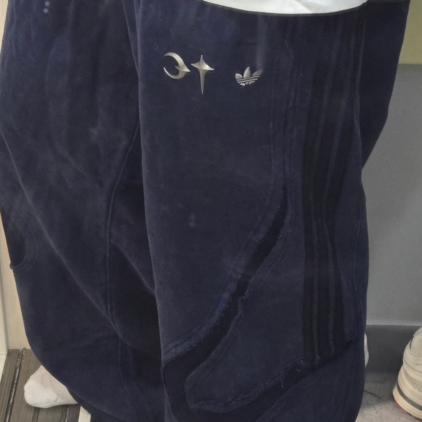 Adidas x Thug Club Teamgeist Sweatpants Night Indigo - KR Sizing 착용 스타일
