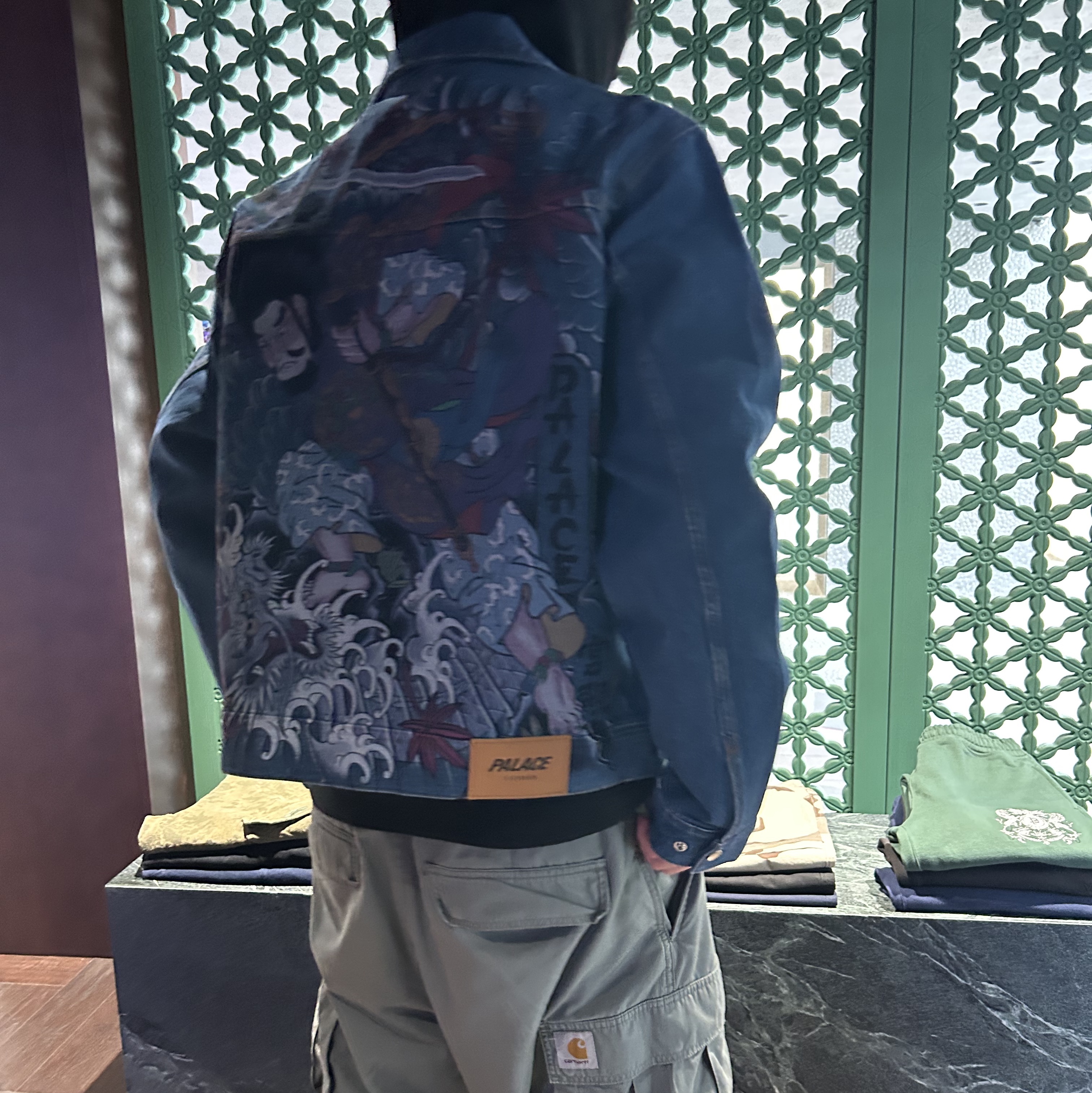 Palace Susanoo Denim Jacket Indigo Wash - 25FW 착용 스타일