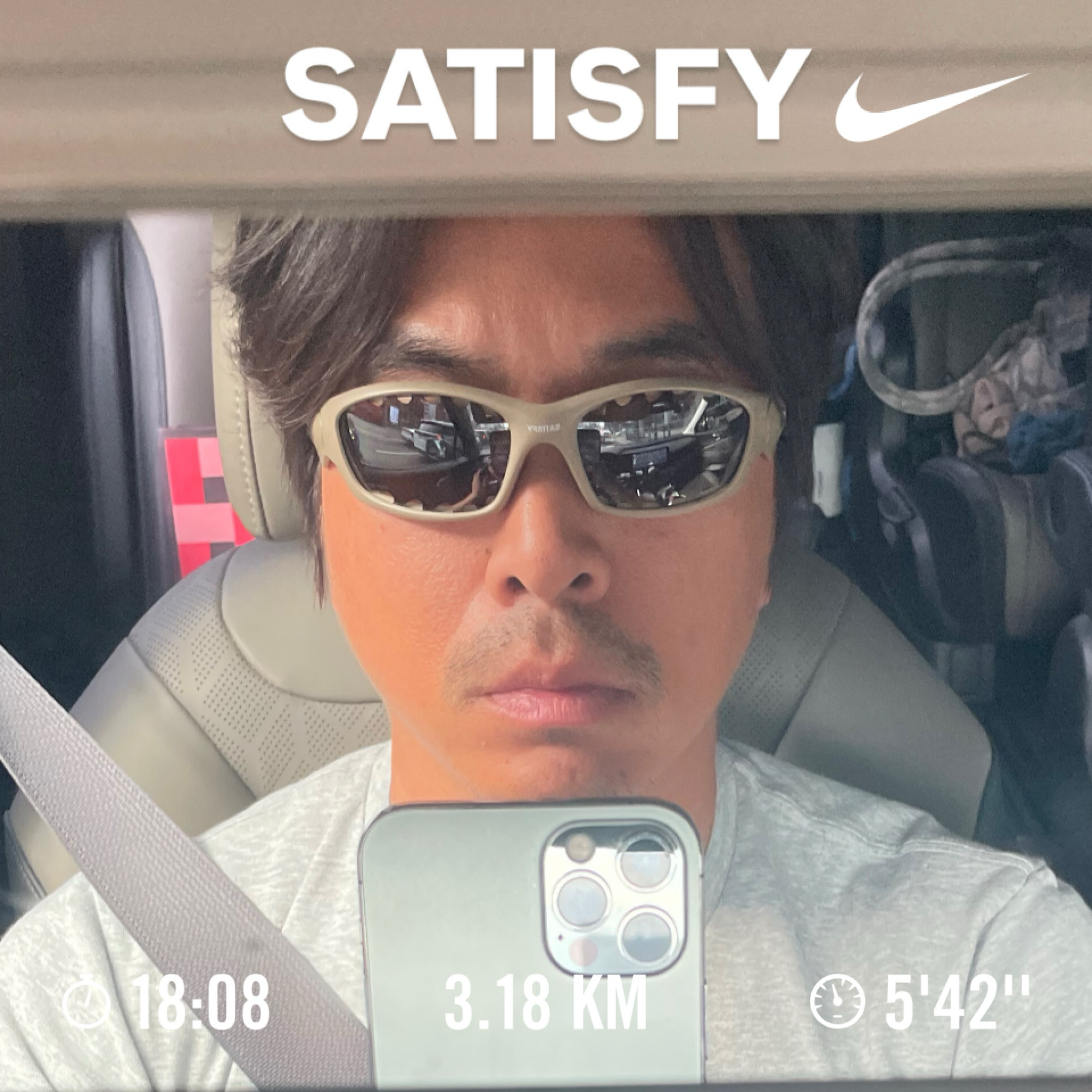 Oakley x Satisfy Straight Jacket Matte Terrain Tan 착용 스타일