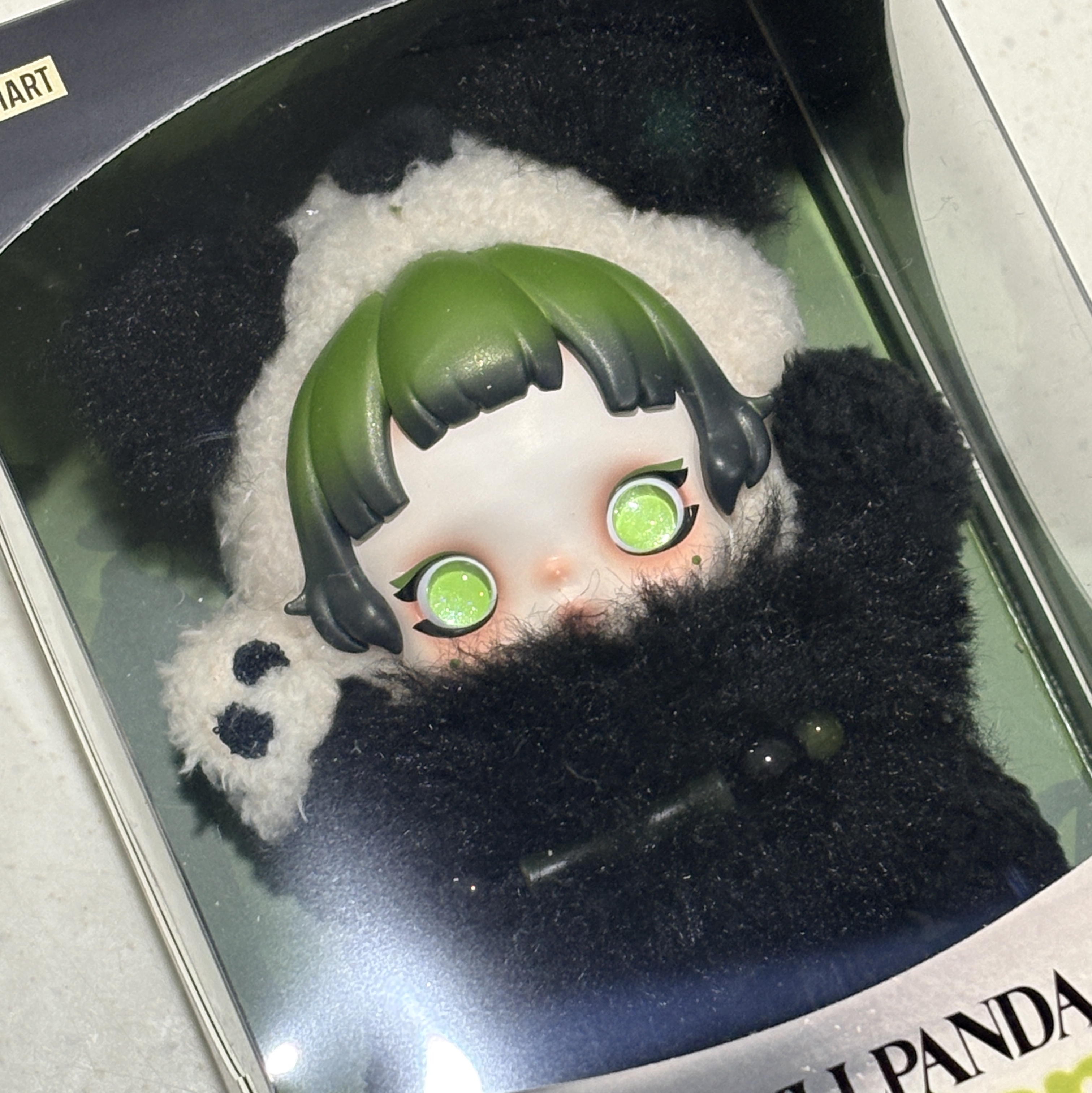 Pop Mart Skullpanda Lazy Panda Plush Doll Pendant 착용 스타일 - 2