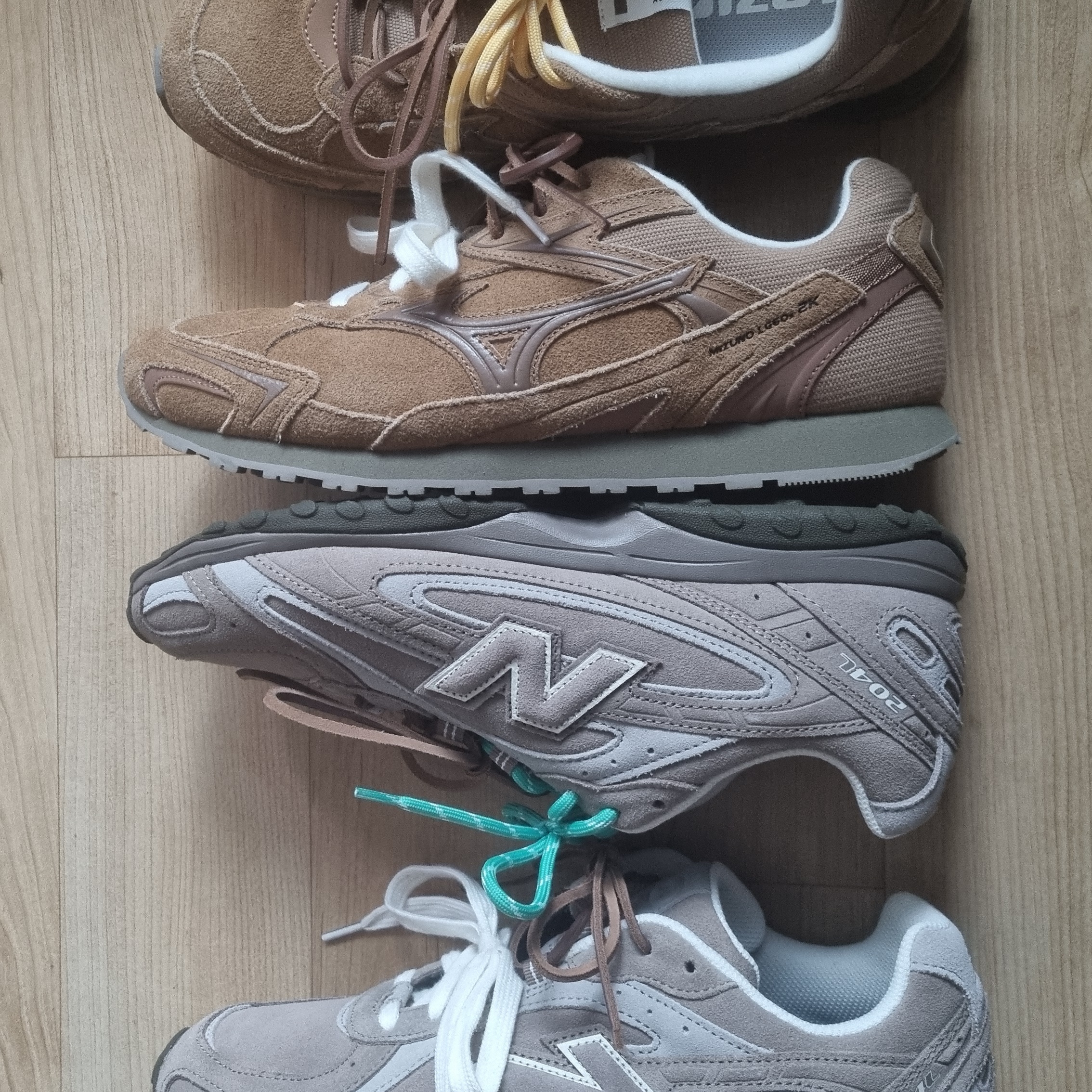 New Balance 204L Suede Mushroom Arid Stone 착용 스타일
