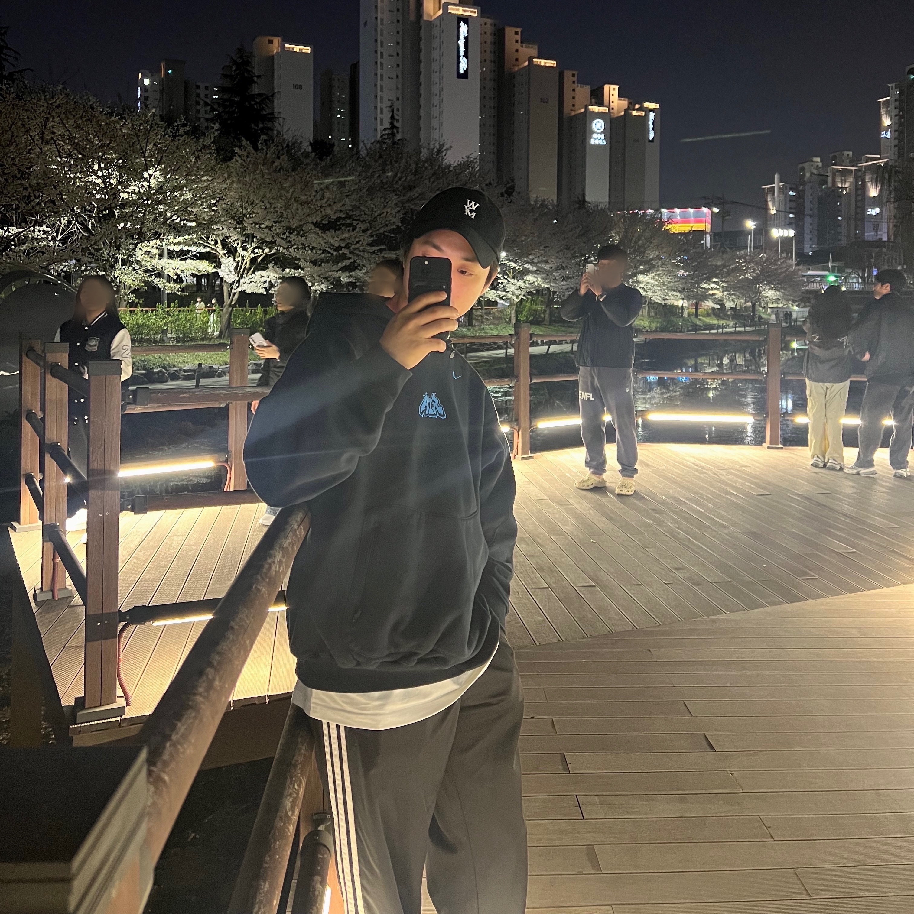 Nike x Off-White NRG Fleece Hoodie Black - Asia 착용 스타일