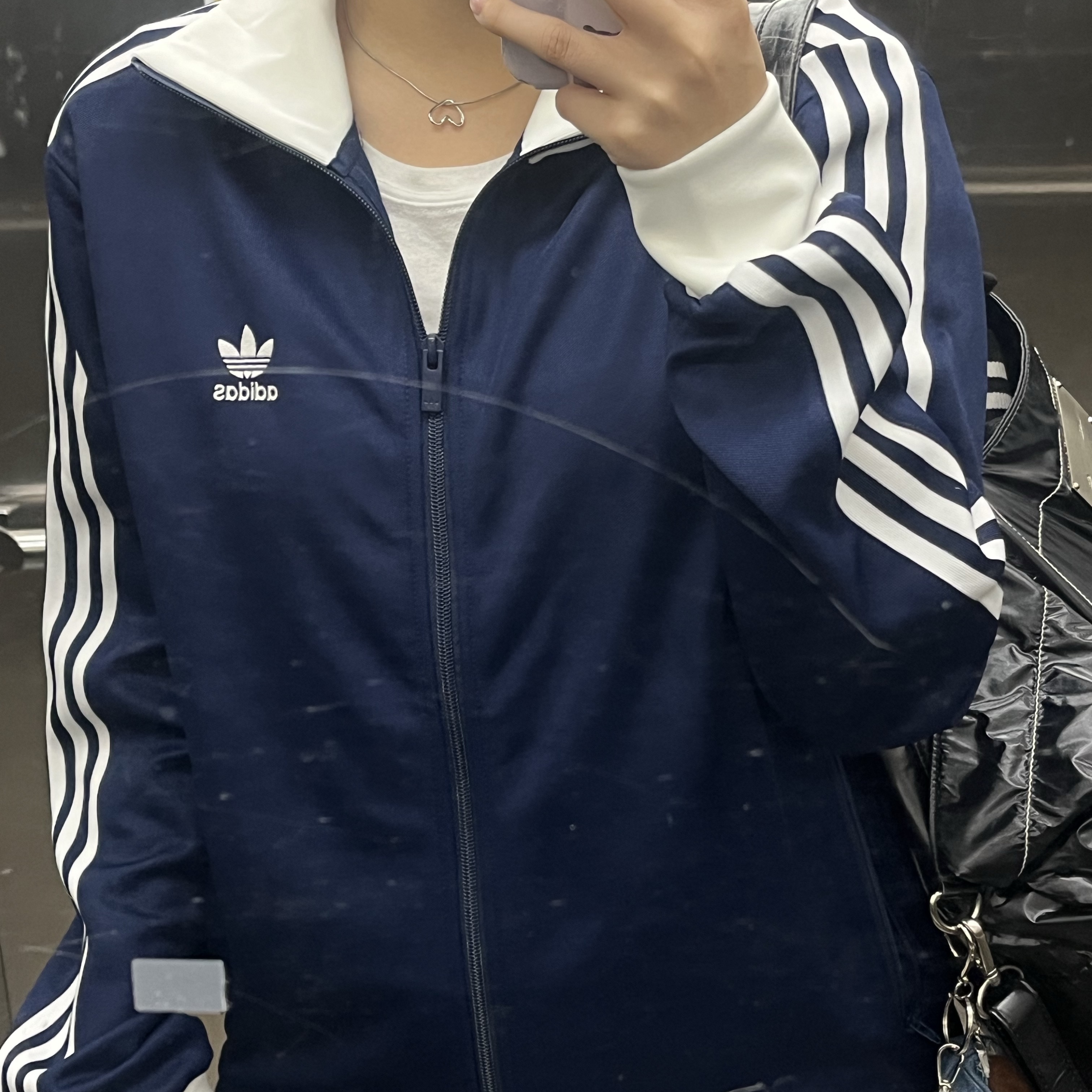 Adidas Adicolor Classic Beckenbauer Track Top Night Indigo - KR Sizing 착용 스타일