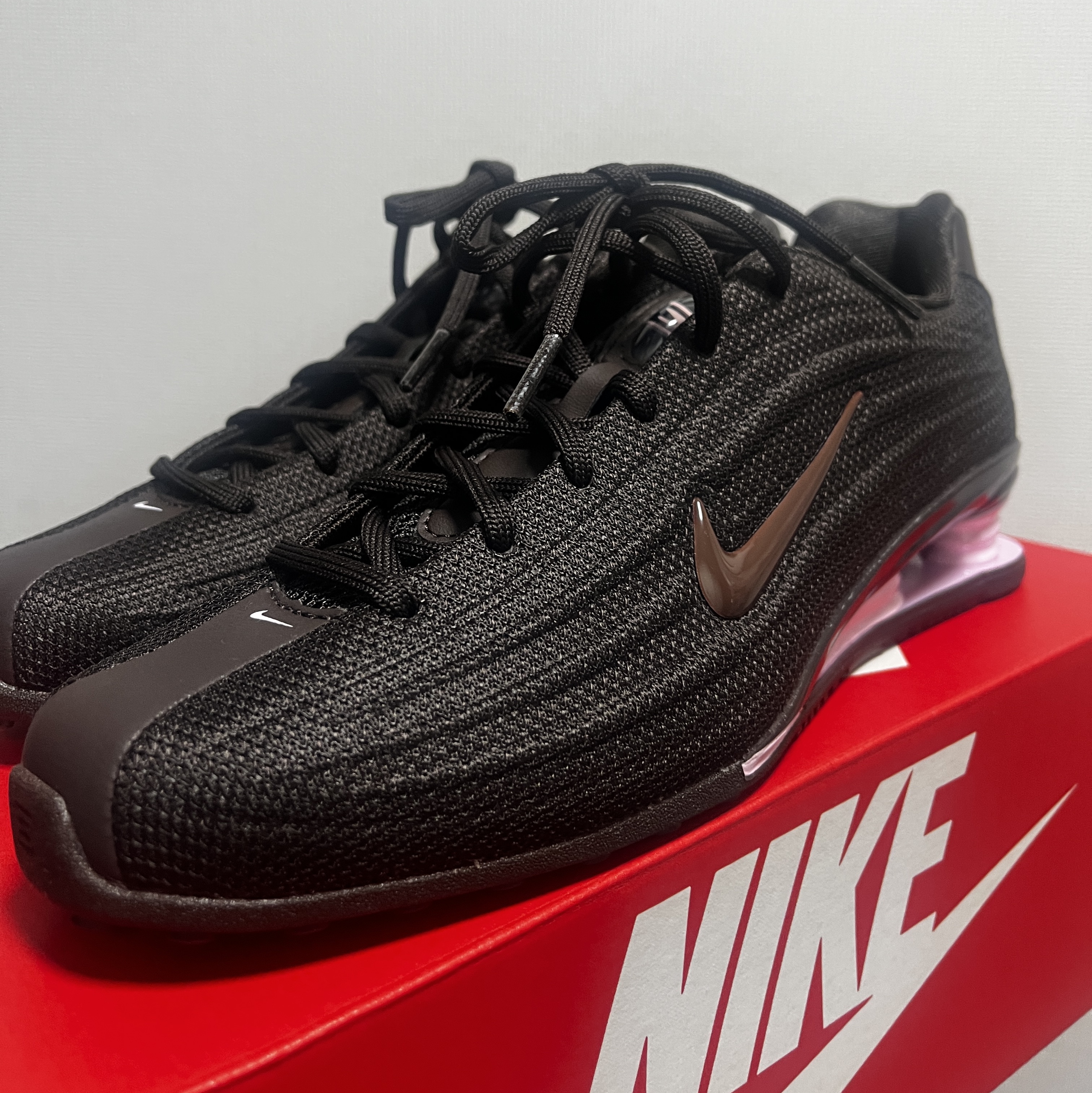 (W) Nike Shox Z Velvet Brown Light Chocolate 착용 스타일