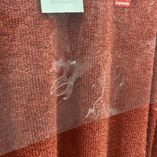 Supreme Terry Small Box Sweater Rust - 24FW 착용 스타일