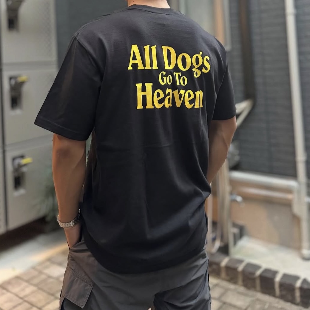 Supreme All Dogs Go To Heaven T-Shirt Black - 25FW 착용 스타일 - 2