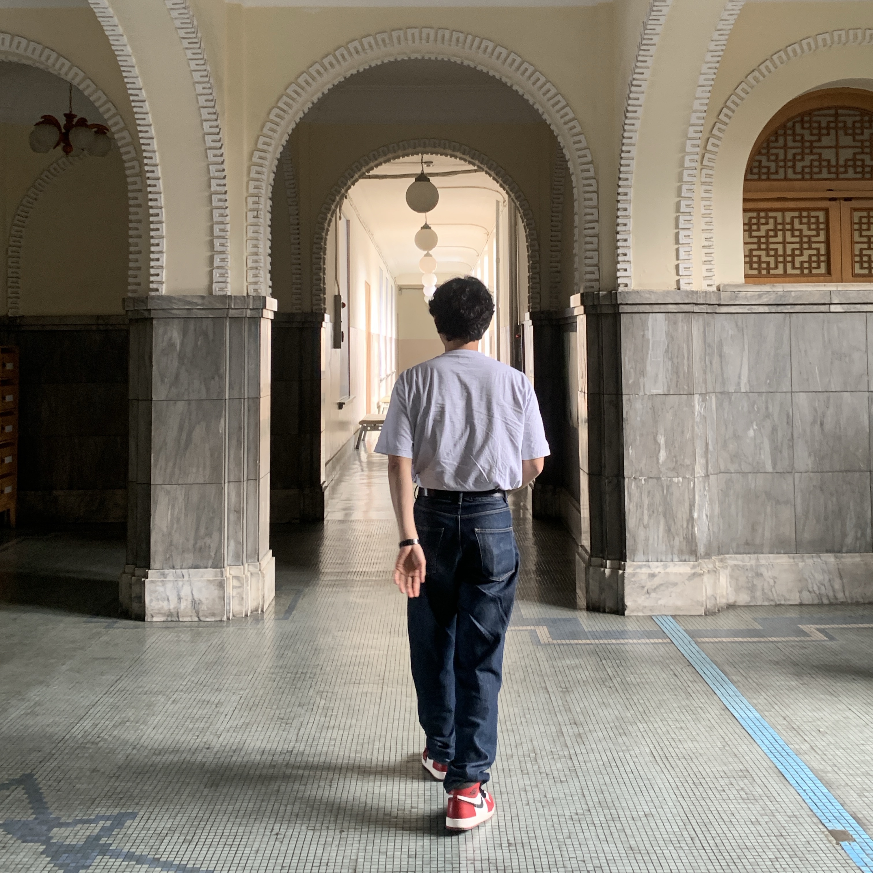 Auralee Hard Twist Denim Wide Pants Indigo, Jordan 1 Retro High OG Chicago 2022 착용 스타일 - 1