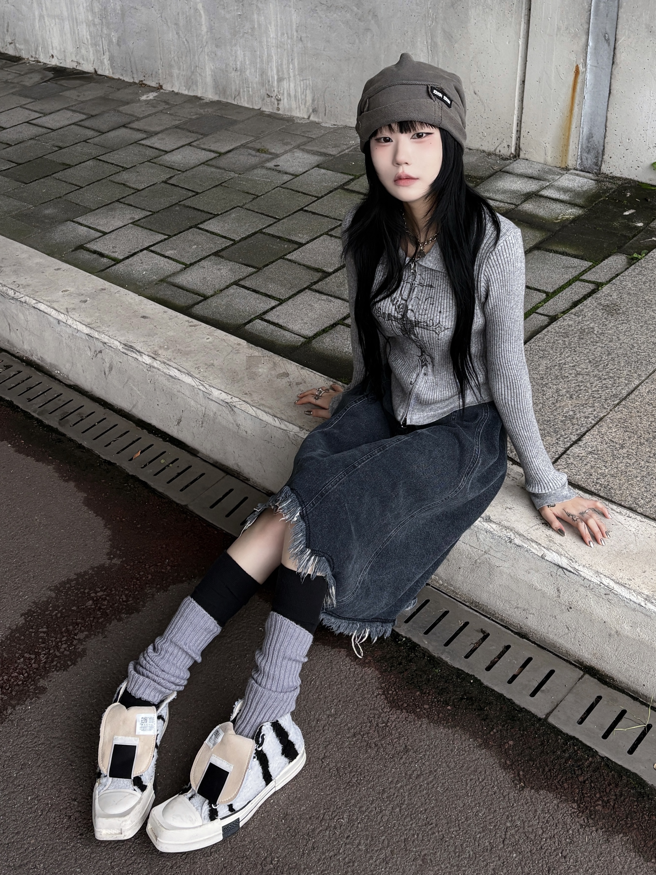 Converse x Drkshdw Turbodrk Chuck 70 Hi Lilly White 착용 스타일 - 2