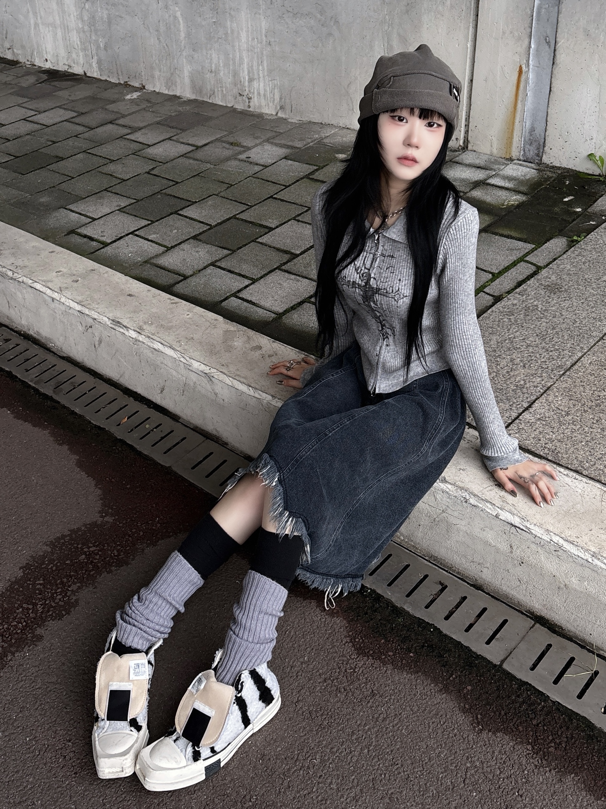 Converse x Drkshdw Turbodrk Chuck 70 Hi Lilly White 착용 스타일 - 1