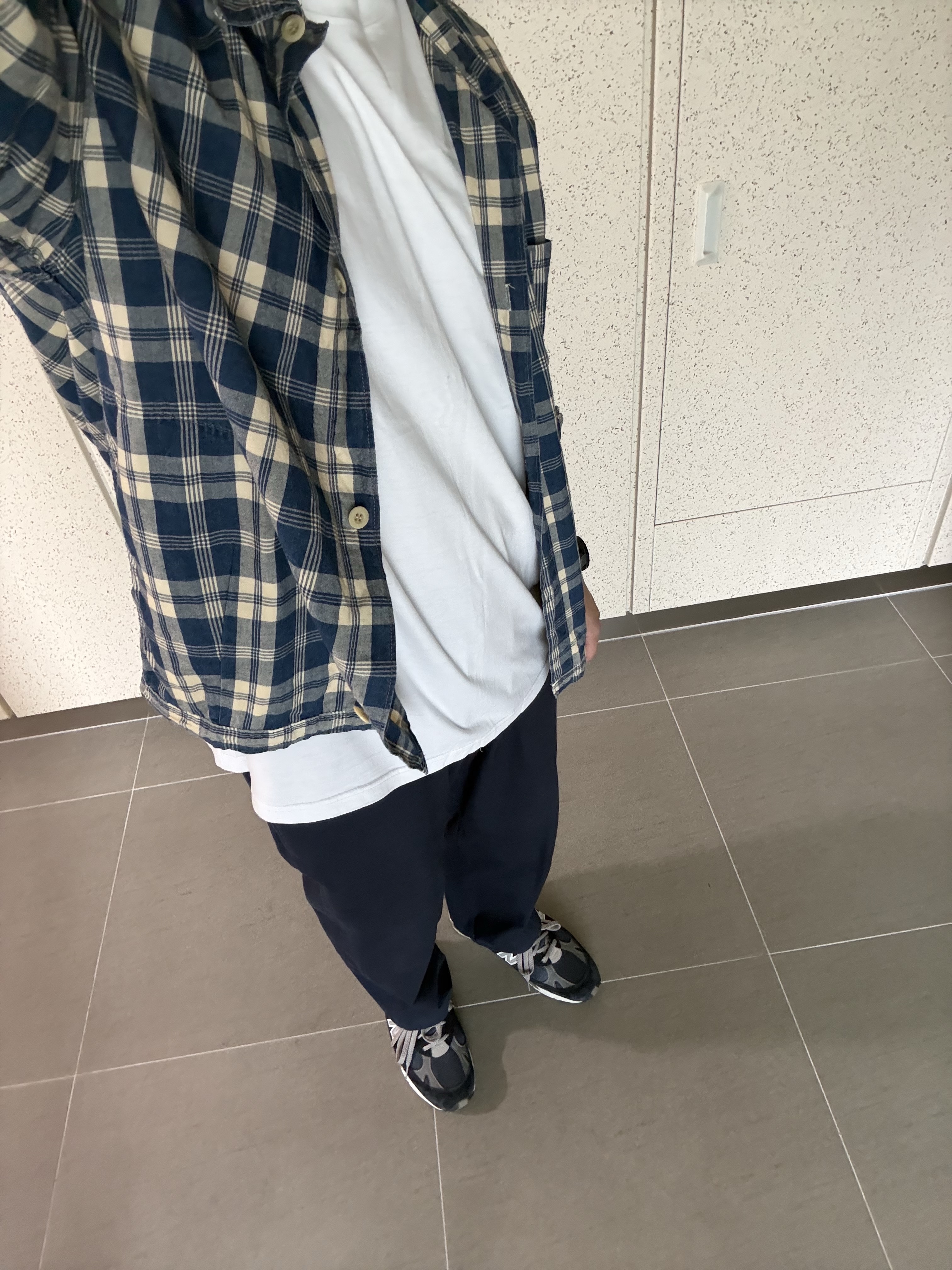 New Balance 991 Made in UK Navy 착용 스타일 - 2