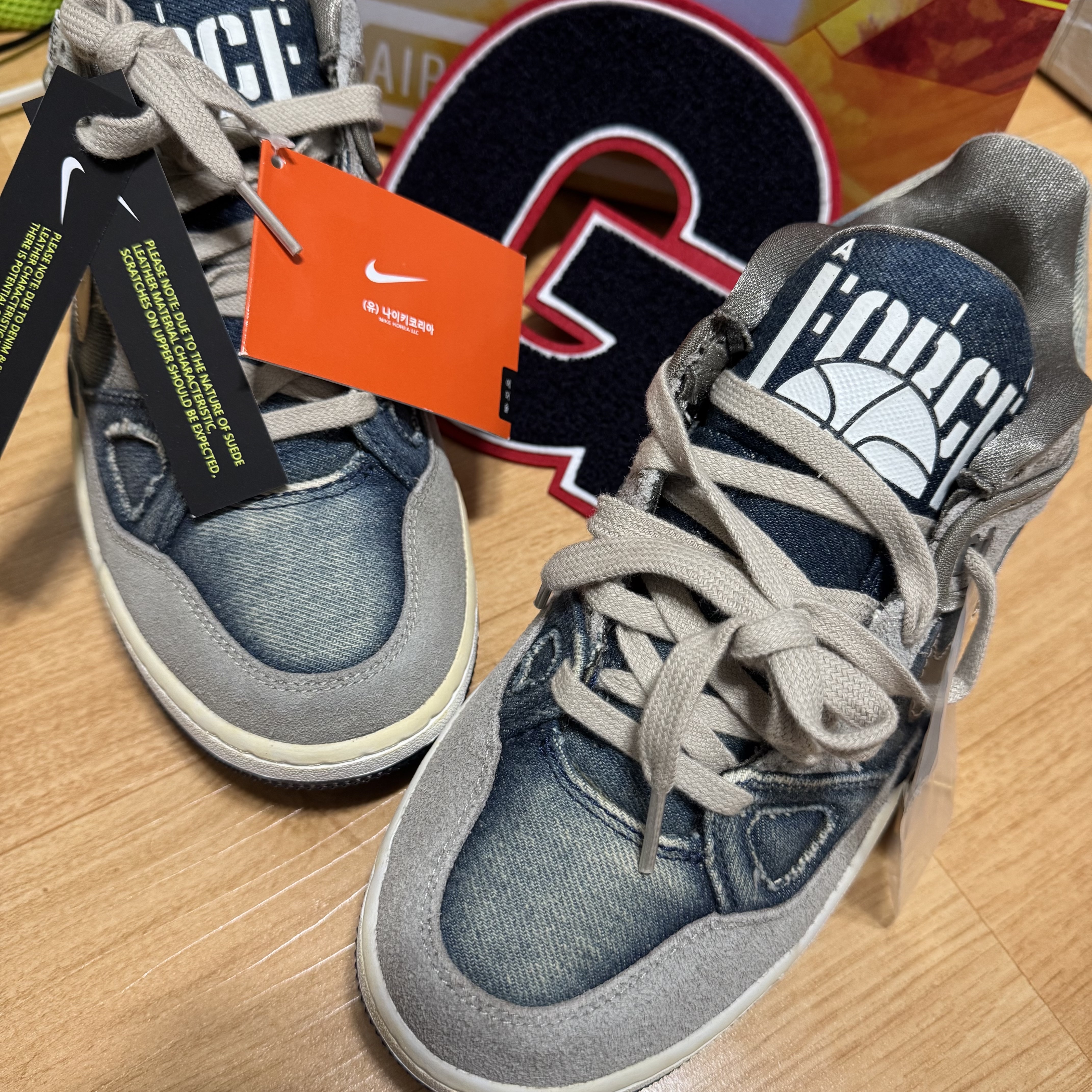 Nike x Nigo x Levi's Air Force 3 Low SP Olive Grey Metallic Pewter (Levi's Tag) 착용 스타일