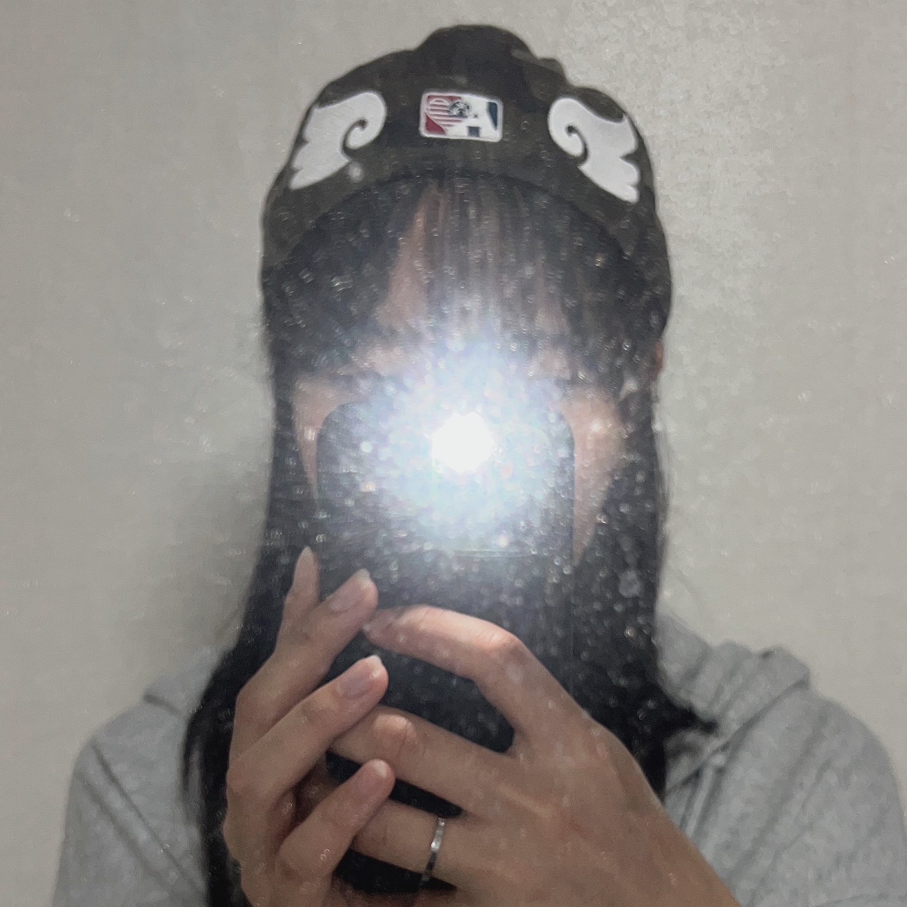 AEAE Ae Symbol Angel Wing Cap Camo 착용 스타일 - 2