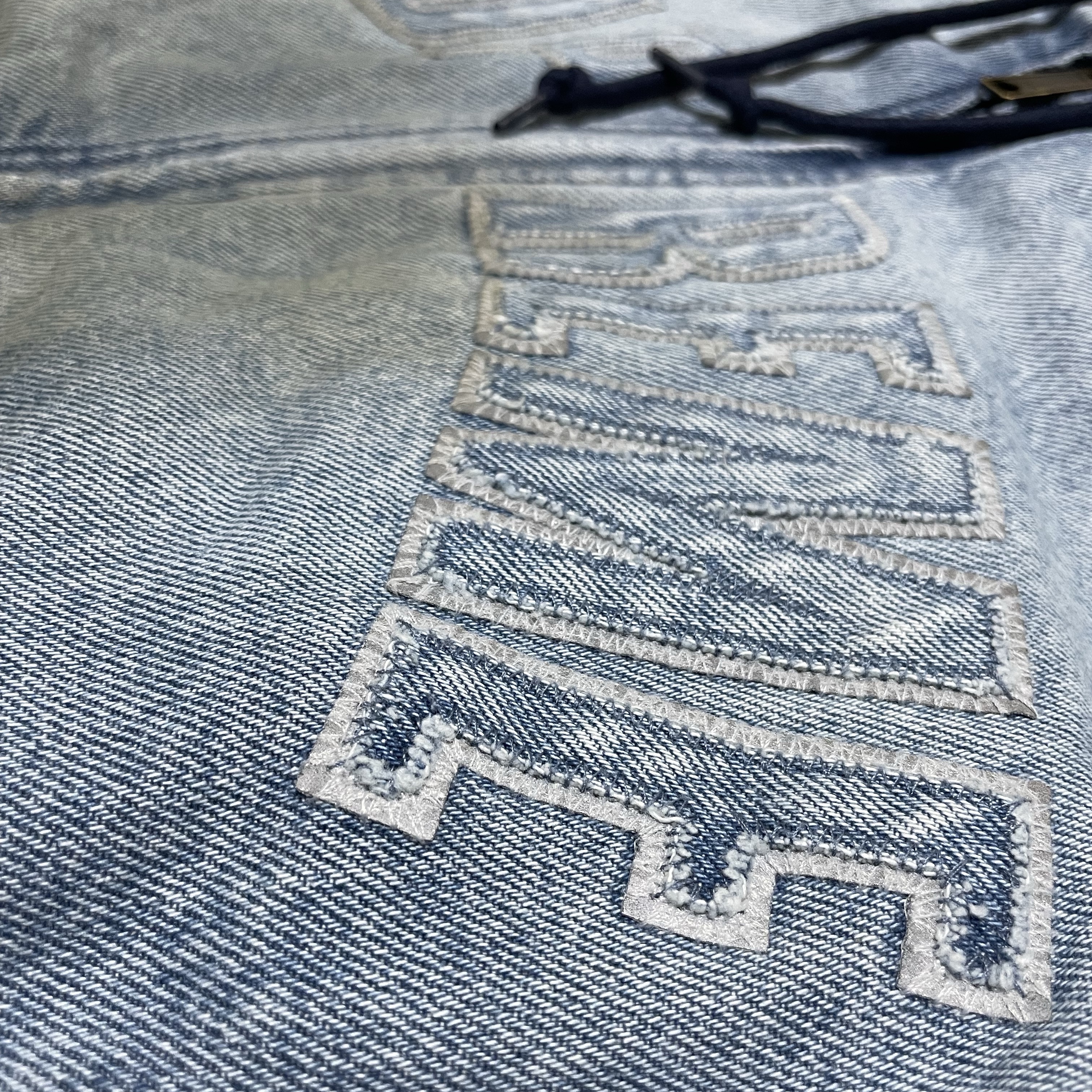 Supreme Reflective Arc Hooded Work Jacket Denim - 25FW 착용 스타일 - 6