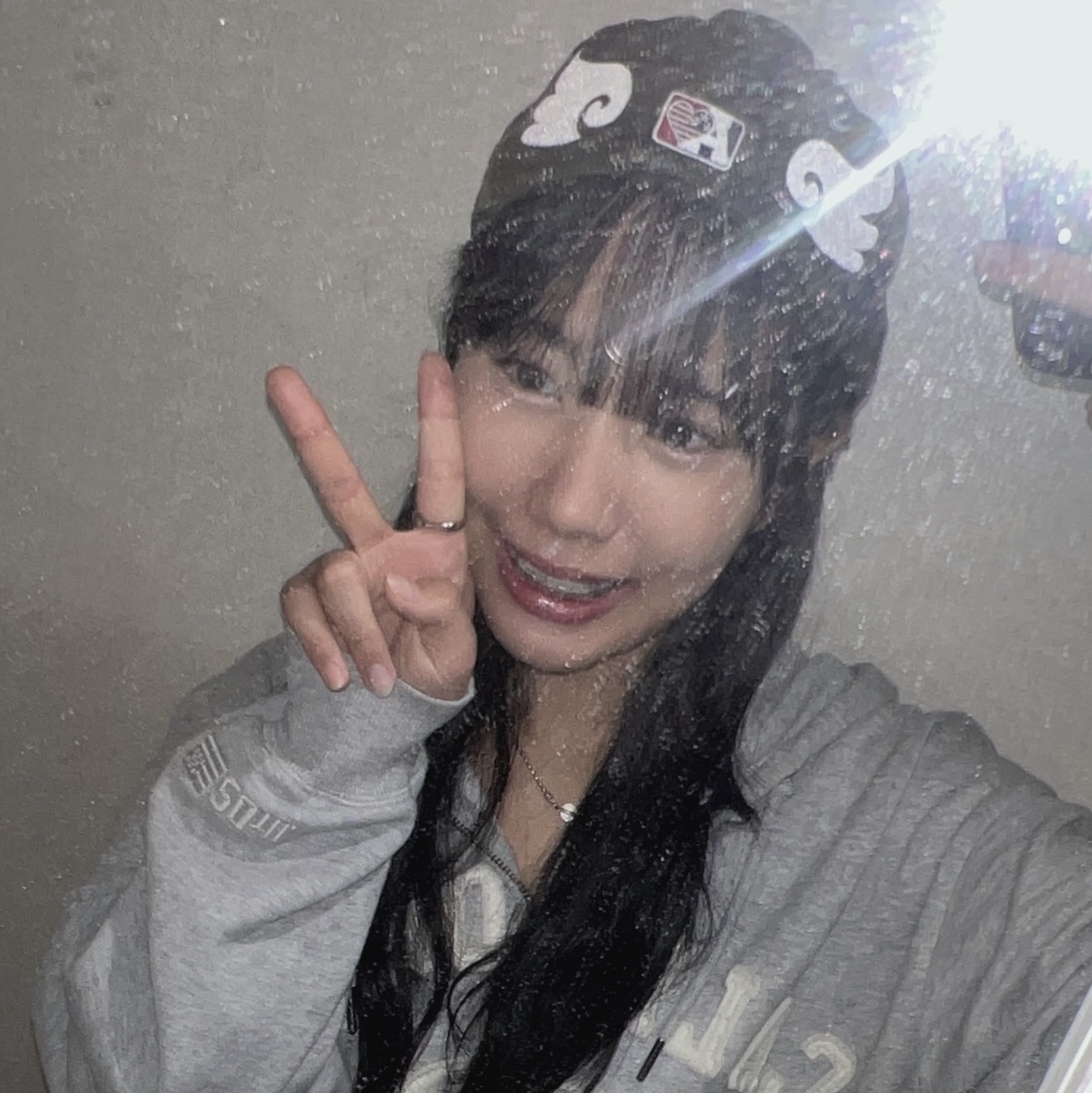 AEAE Ae Symbol Angel Wing Cap Camo 착용 스타일 - 1