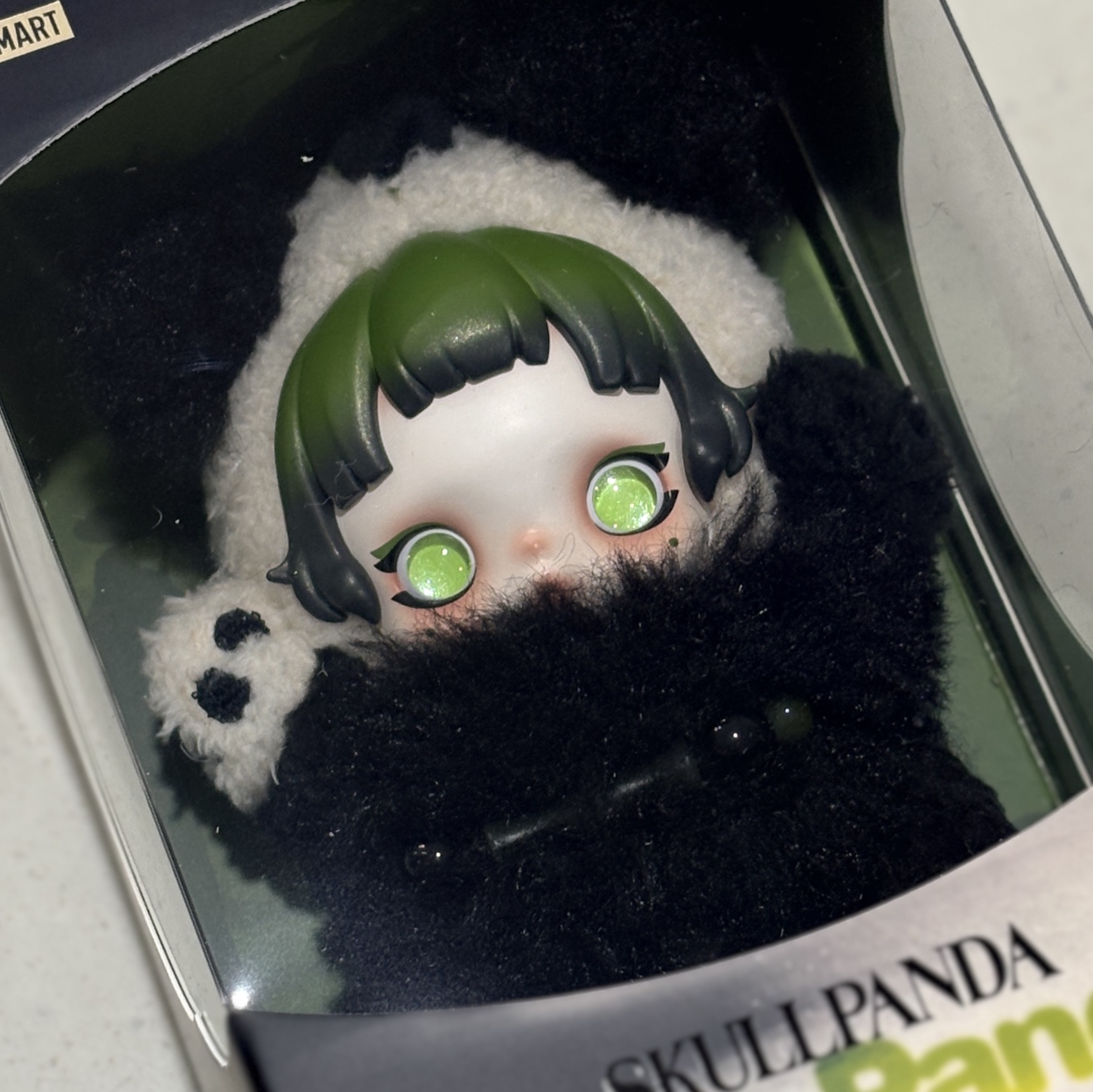 Pop Mart Skullpanda Lazy Panda Plush Doll Pendant 착용 스타일 - 1