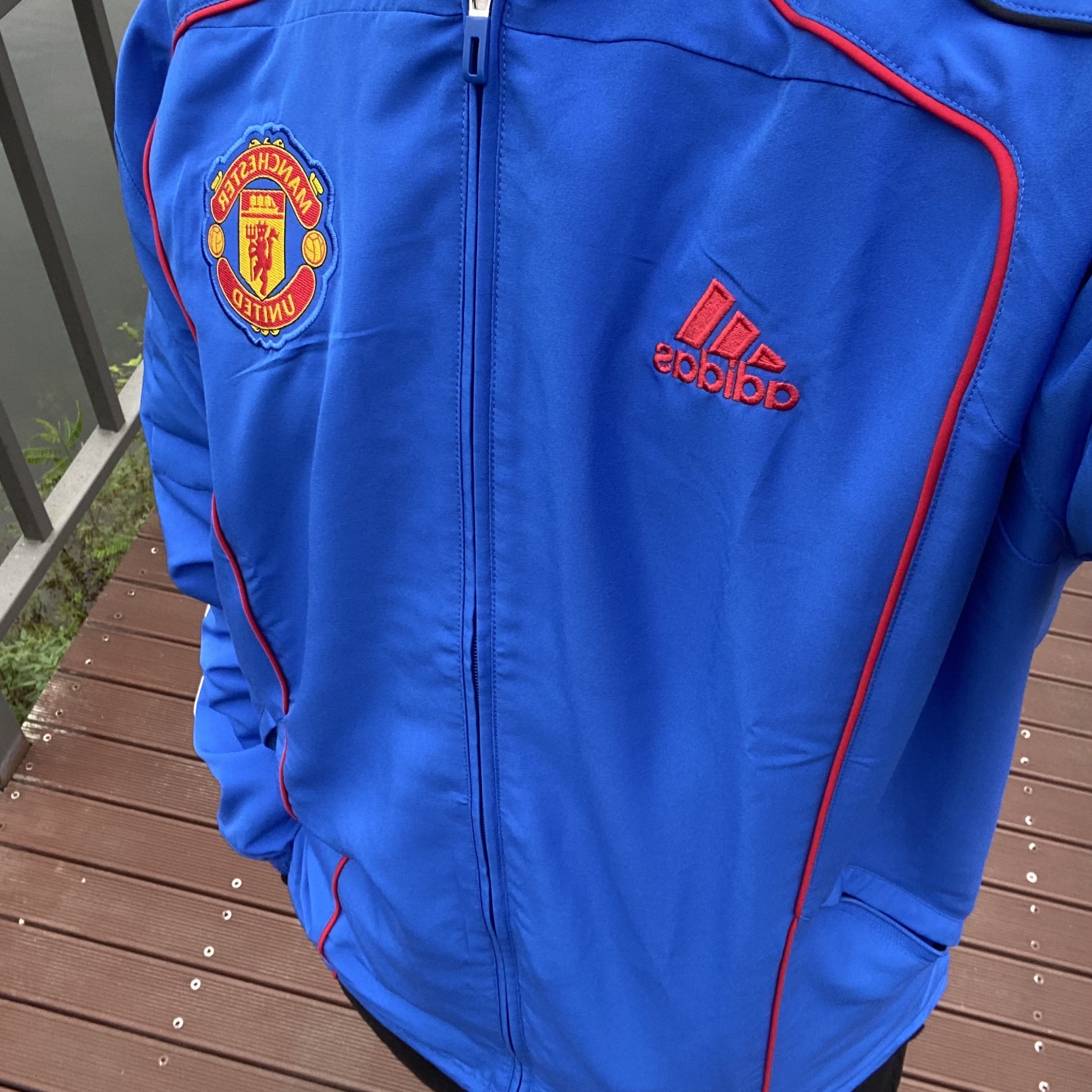 Adidas Manchester United UBP Track Top Blue - KR Sizing 착용 스타일