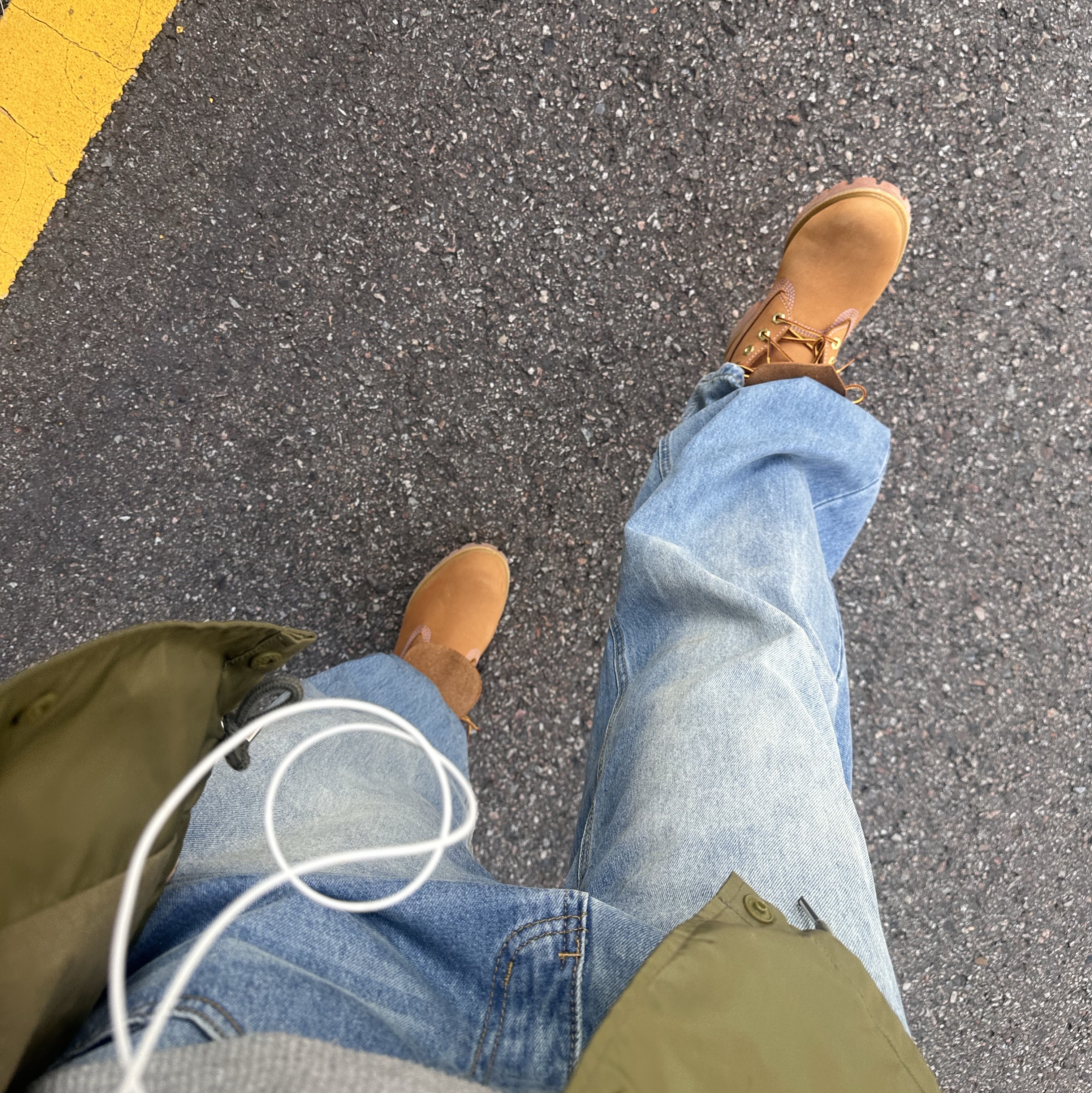 Timberland Premium 6 inch Waterproof Boot Wheat Nubuck - Wide 착용 스타일 - 3