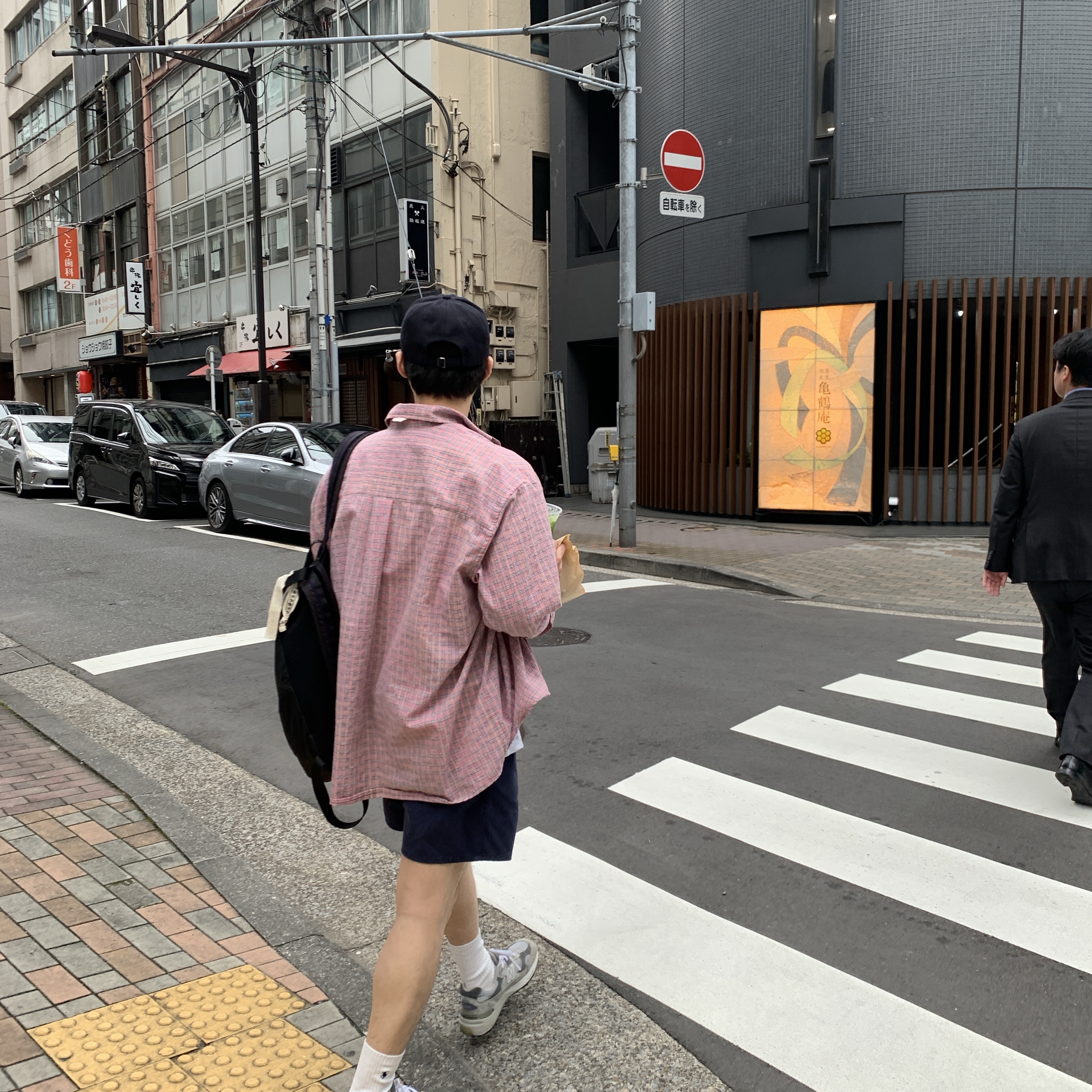 Our Legacy Borrowed BD Shirt Pink Kimble Check 착용 스타일 - 2
