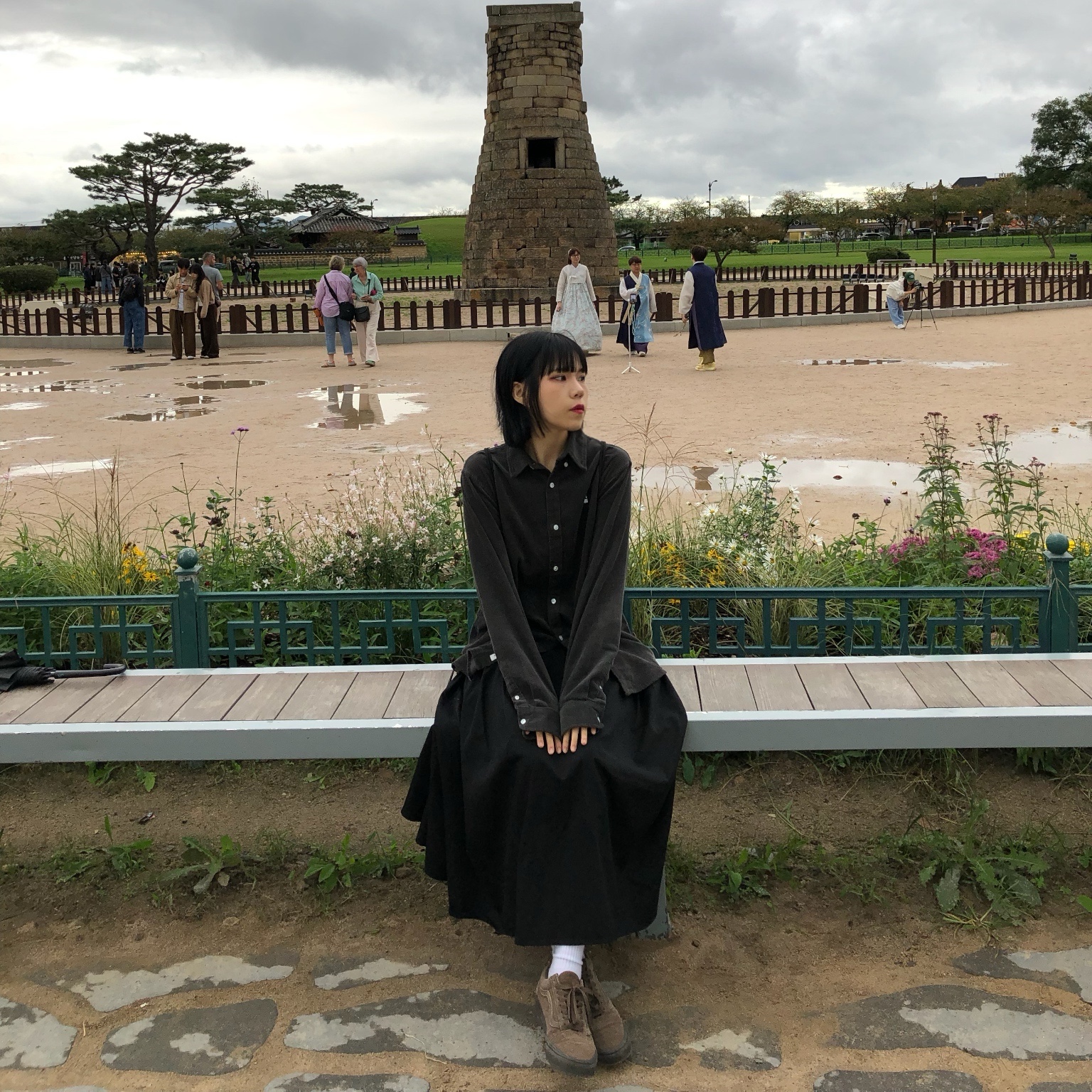 Vans Old Skool Brown, Carhartt Madison Fine Cord Shirt Storm Cloud 착용 스타일 - 1