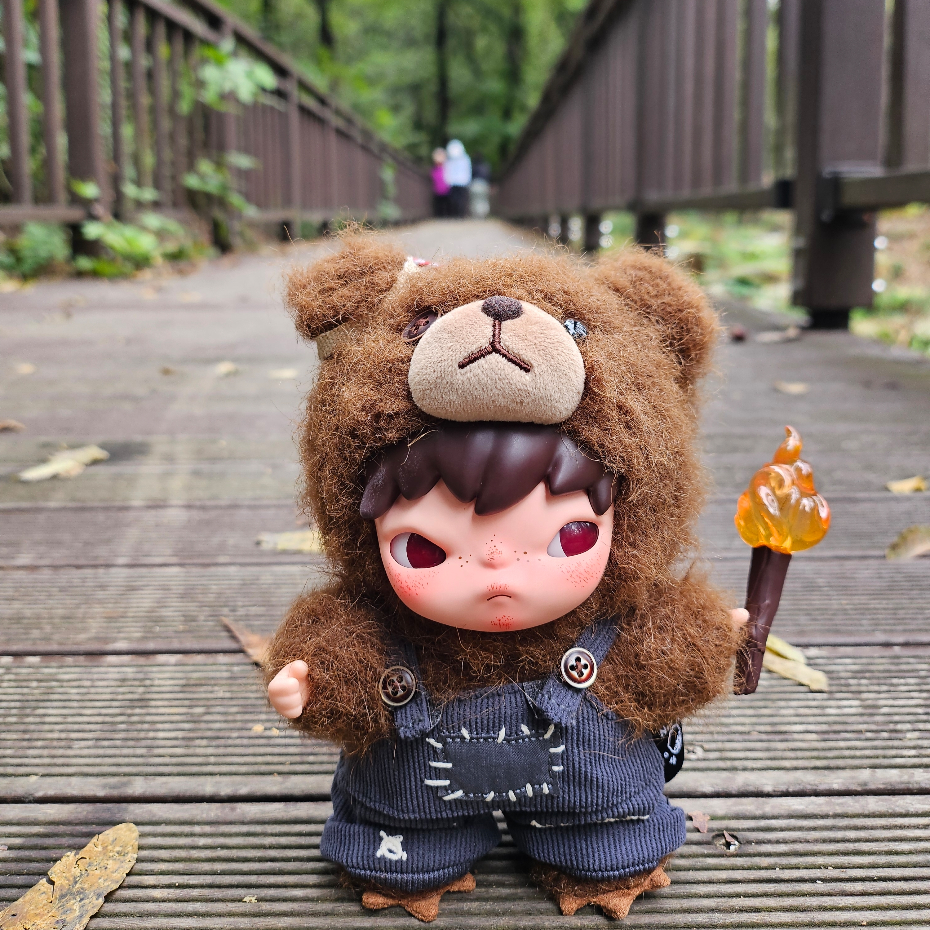 Pop Mart Hirono Living Wild-Fight For Joy Plush Doll 착용 스타일 - 2