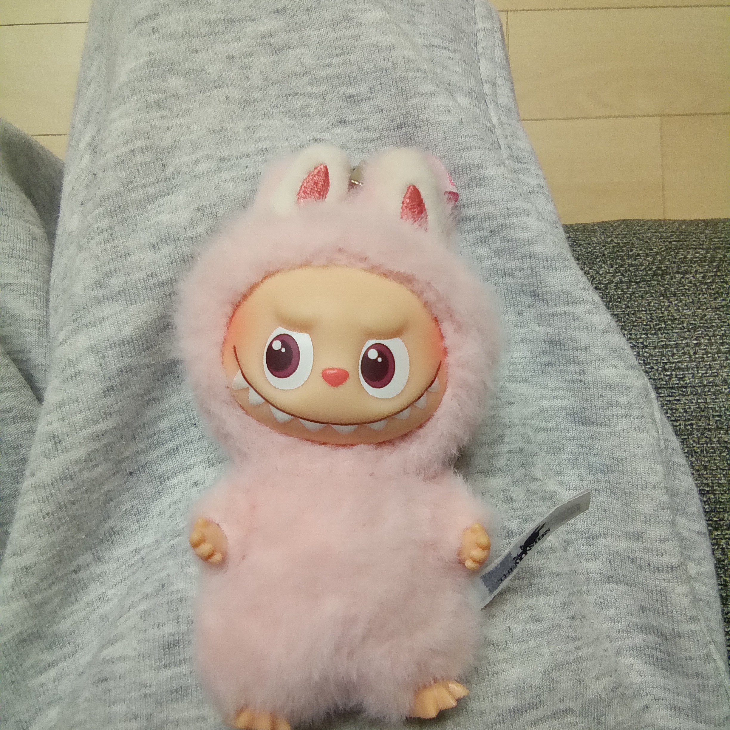 Pop Mart Labubu The Monsters Pin For Love Series Vinyl Plush Pendant Sealed Case (A-M) (1 Blind Box) 착용 스타일