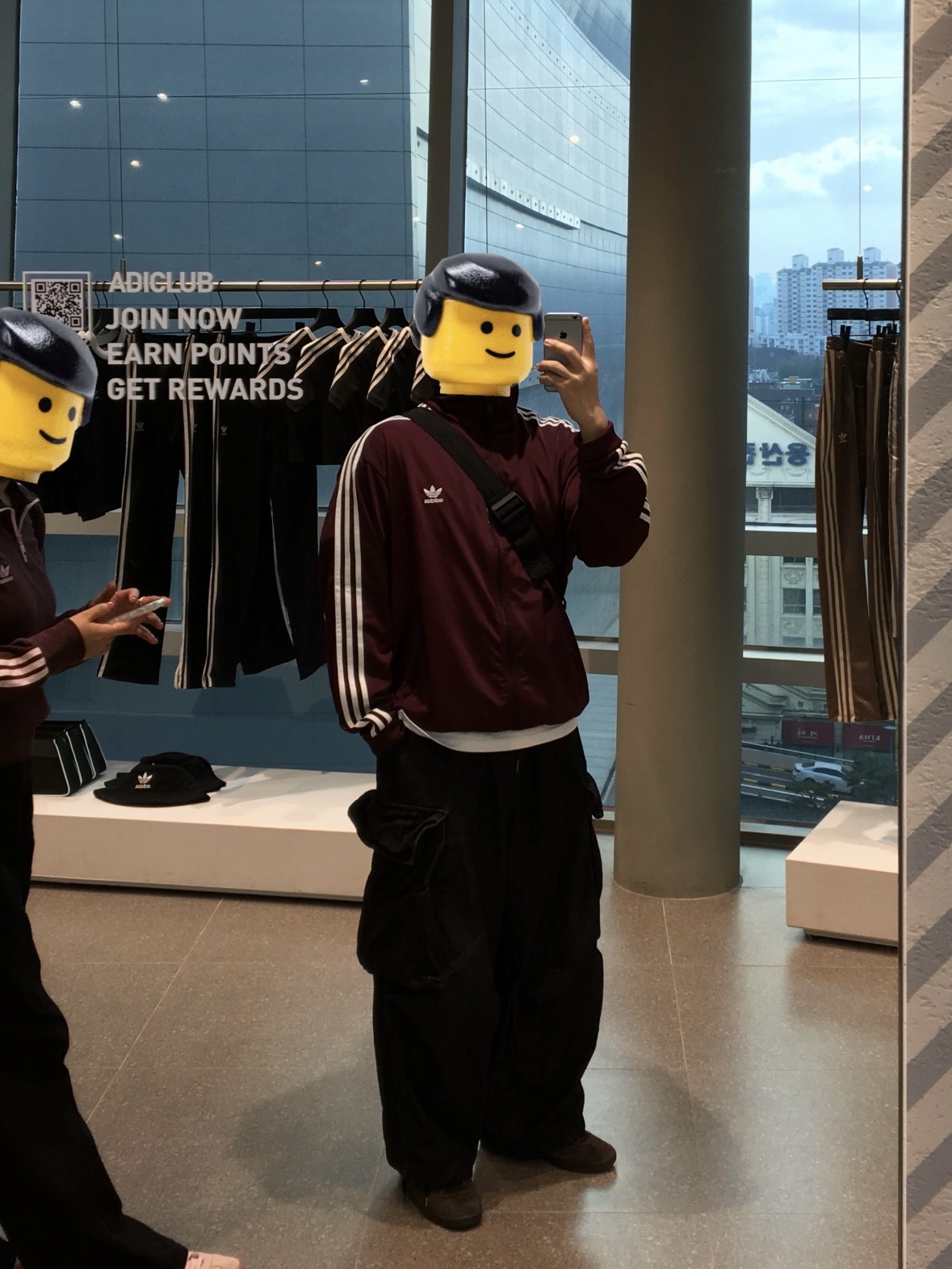Adidas Adicolor Classic Firebird Track Top Maroon - KR Sizing, Adidas Tobacco Gruen Dark Brown 착용 스타일