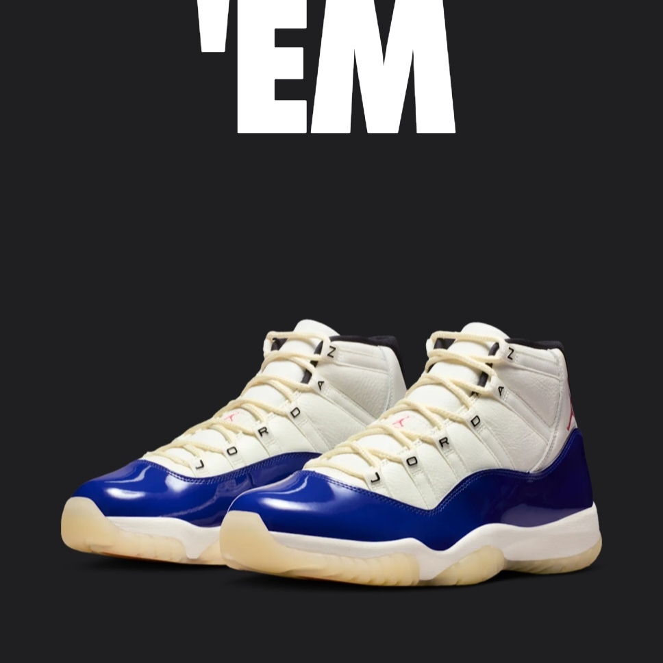 Jordan 11 Retro Rare Air Deep Royal Blue Fire Red 착용 스타일