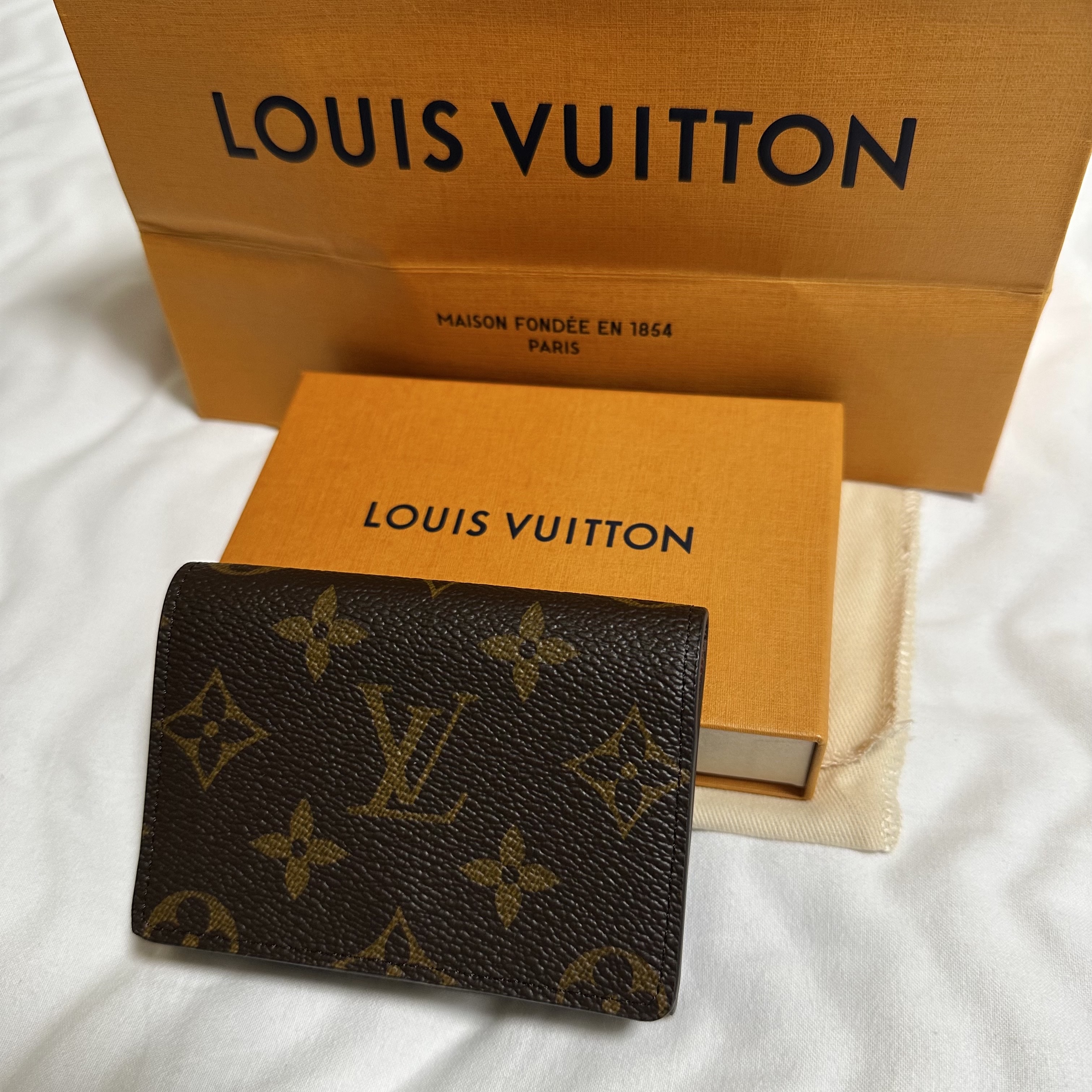 Louis Vuitton Envelope Business Card Holder Monogram 착용 스타일
