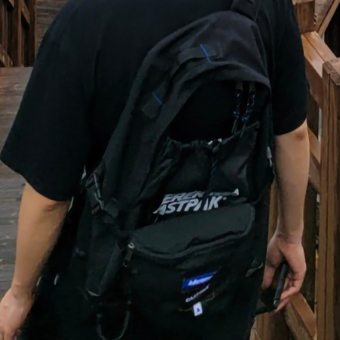 Ader Error x Eastpak Padded Backpack Black 착용 스타일