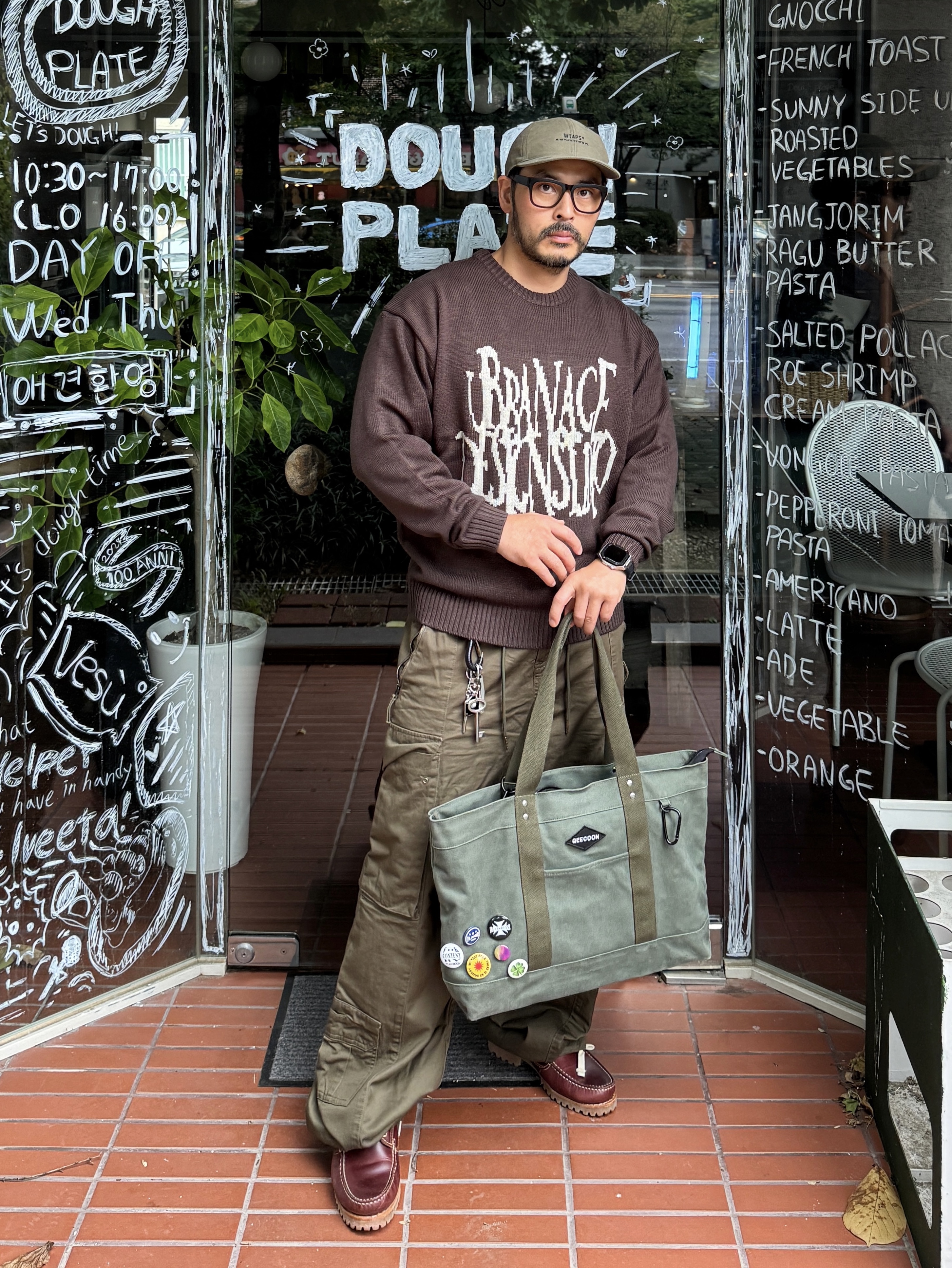 Timberland Authentic 3-Eye Classic Lug Burgundy -Wide 착용 스타일 - 1