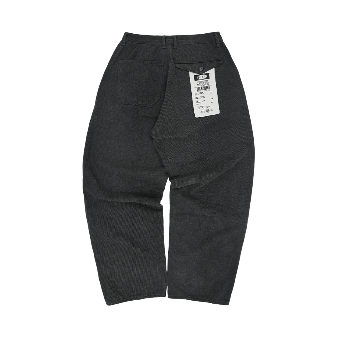 휴이 리시트 워시드 커브드 팬츠 차콜(Huey Receipt Washed Curved Pants Charcoal) - 2