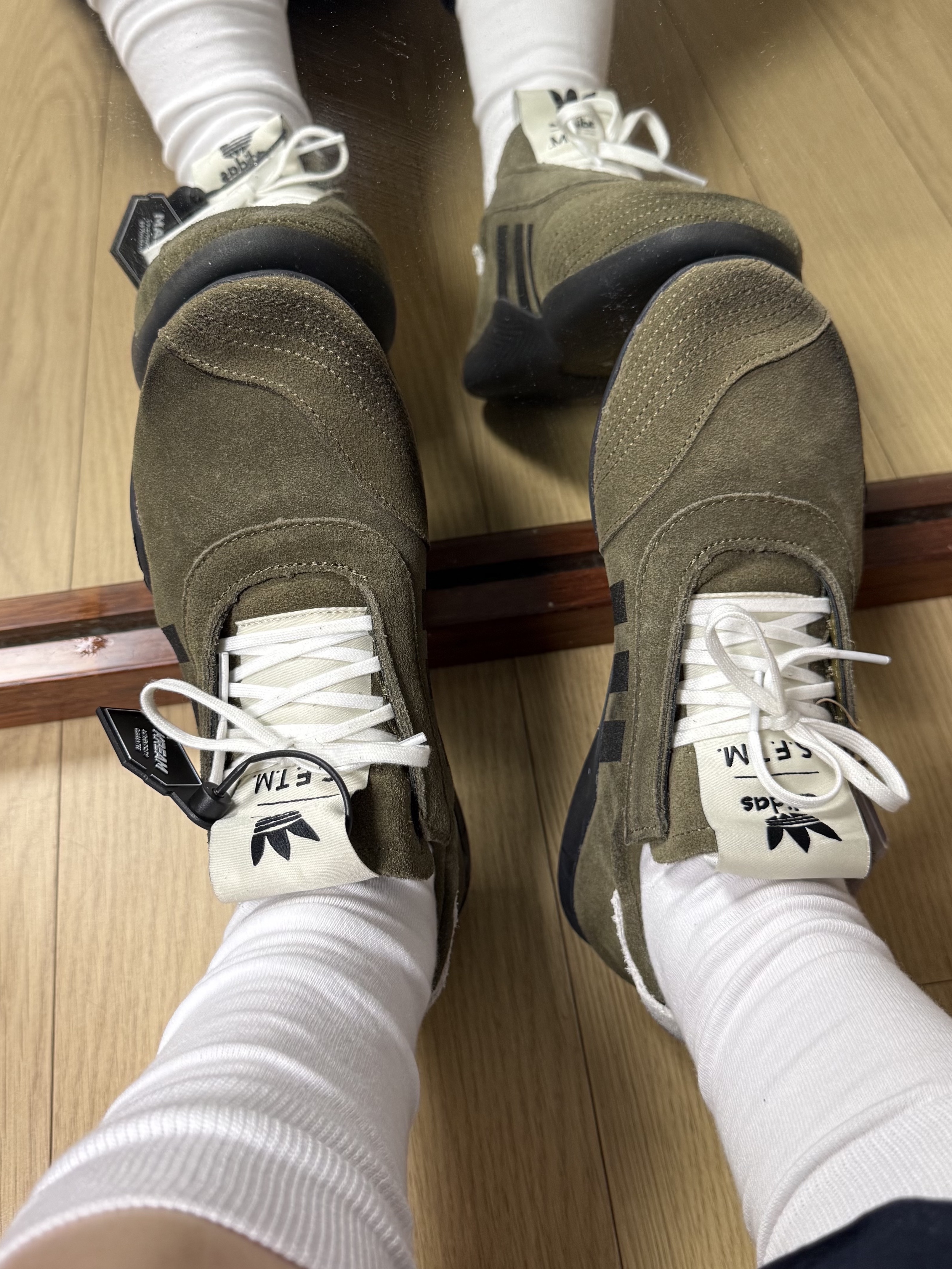 (W) Adidas x Song for the Mute Taekwondo Mei Olive Core Black 착용 스타일 - 1