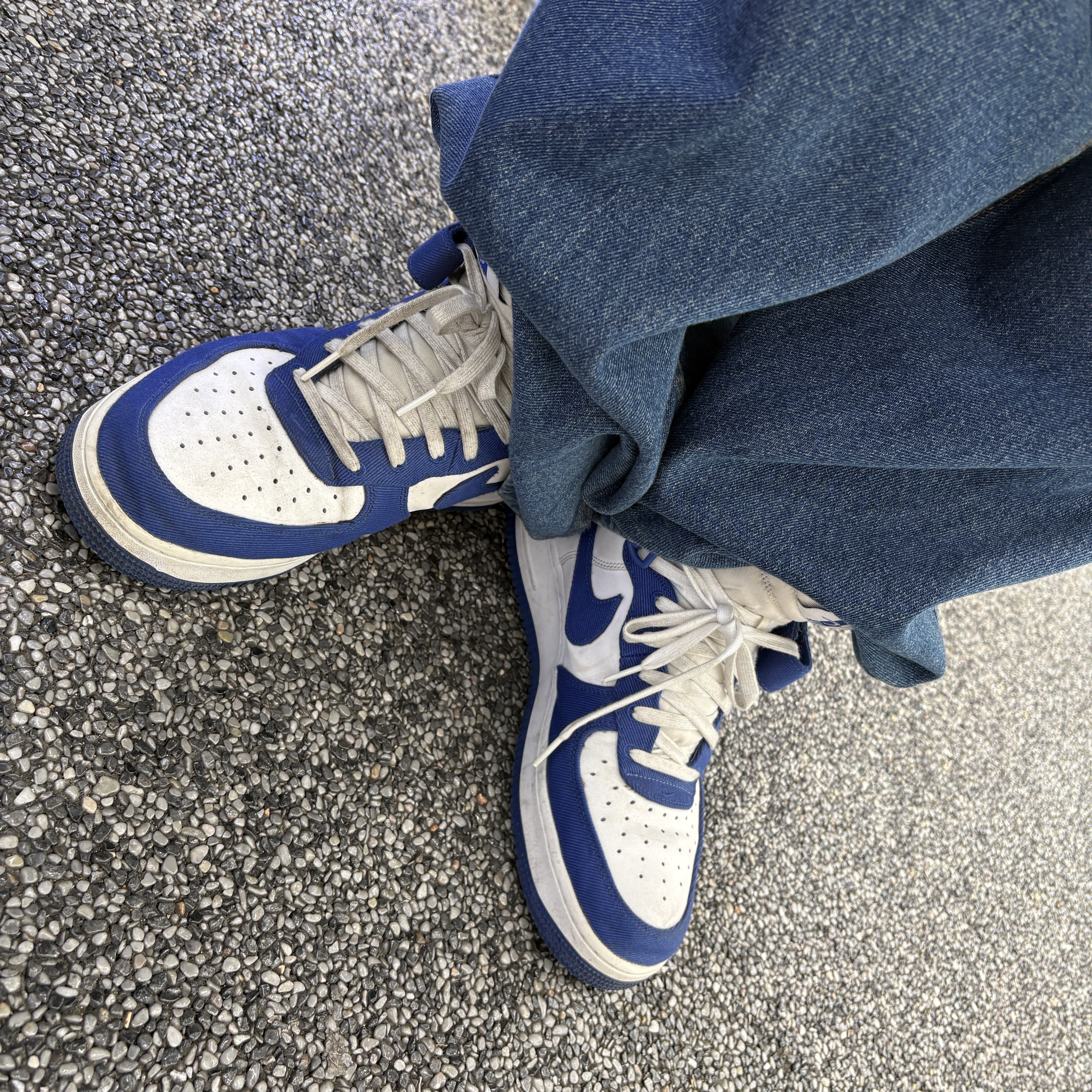 Nike Air Force 1 High '07 LV8 EMB Dodgers 착용 스타일 - 2