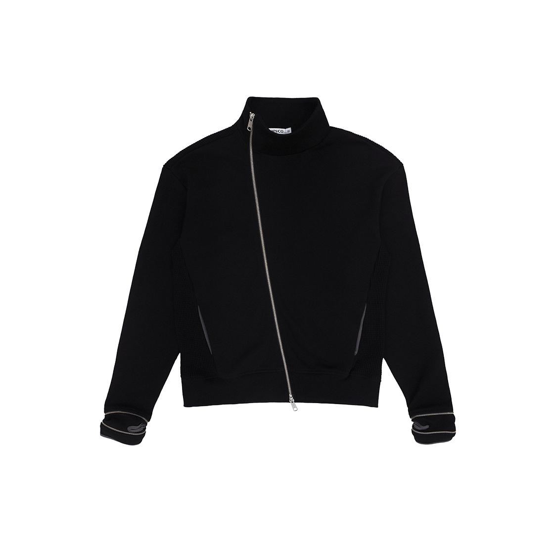 hyszbk Huey Side-Zip Neck Track Top Black