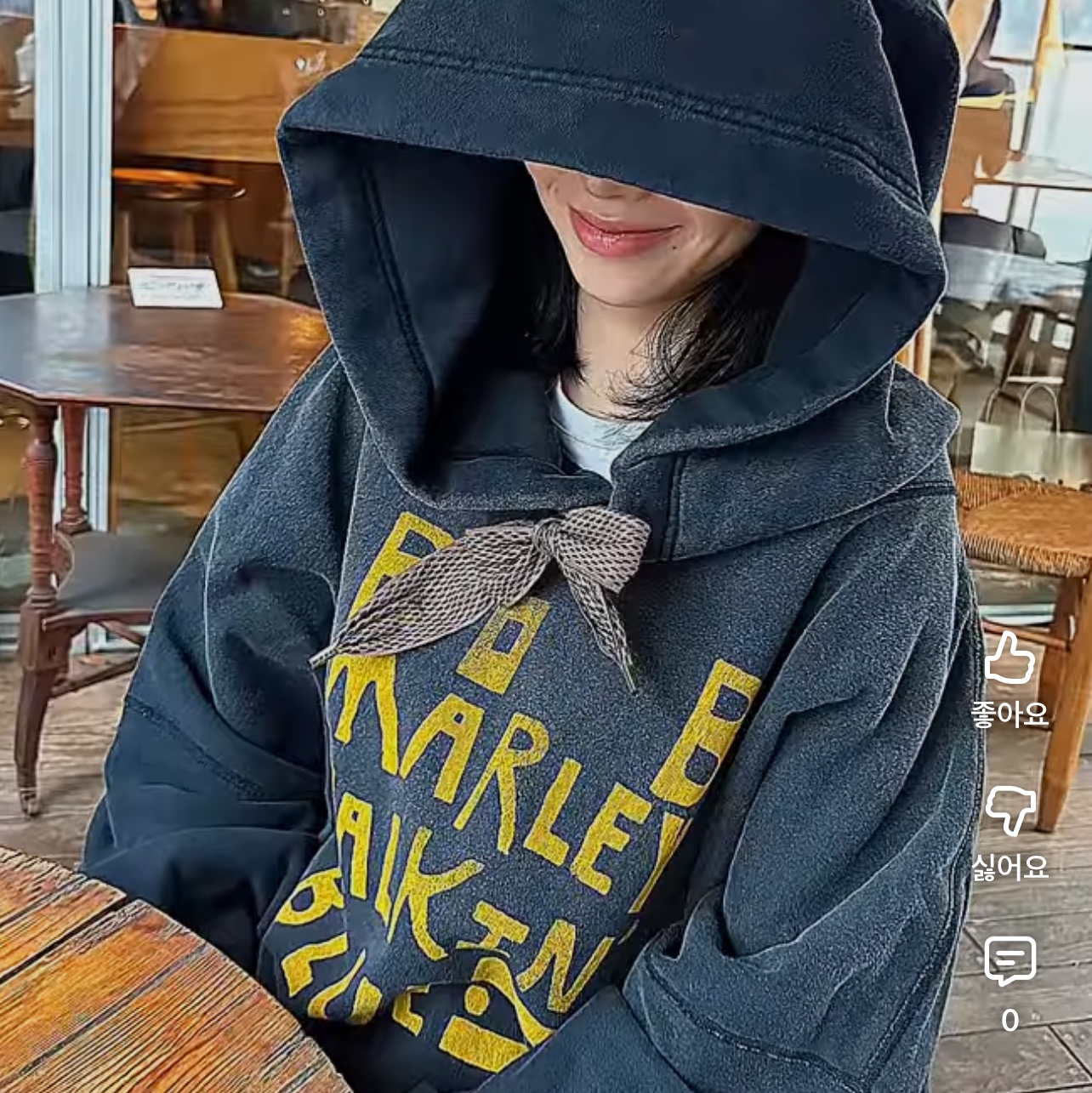 Kapital Devil Hoodie Marley Talkin' Blues Black 착용 스타일