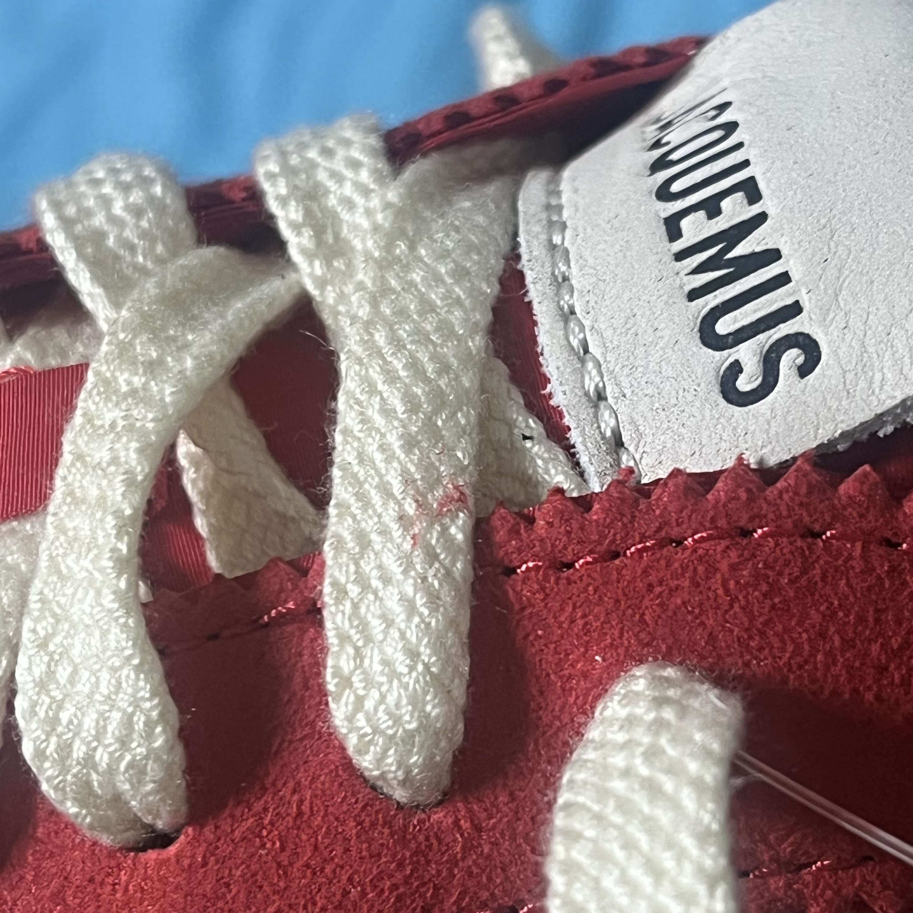 Nike x Jacquemus Moon Shoe SP University Red and Bicycle Yellow 착용 스타일 - 2