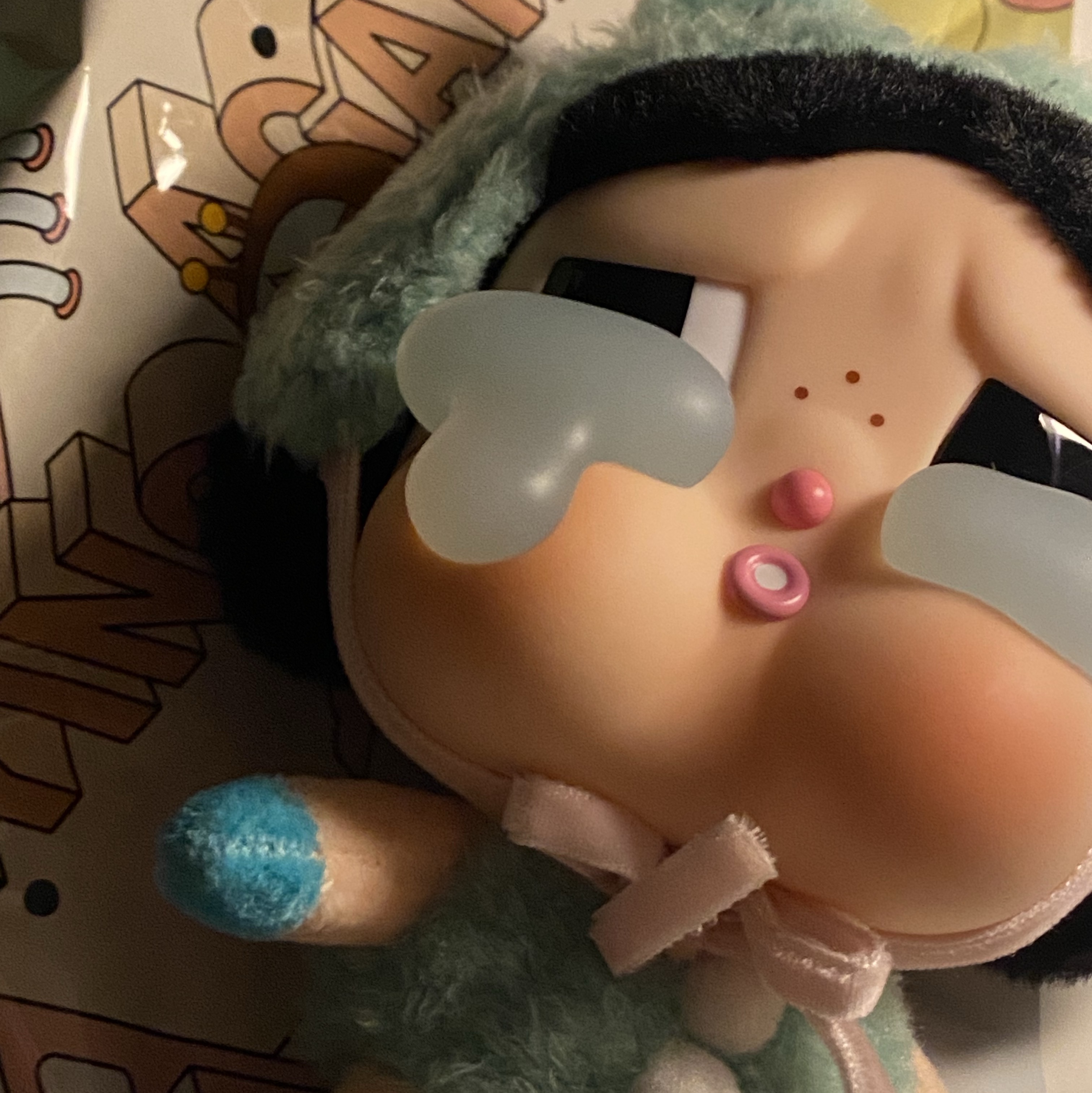 Pop Mart Crybaby Crying Again Series Plush Keyring Sealed Case (6 Blind Boxes) 착용 스타일 - 3