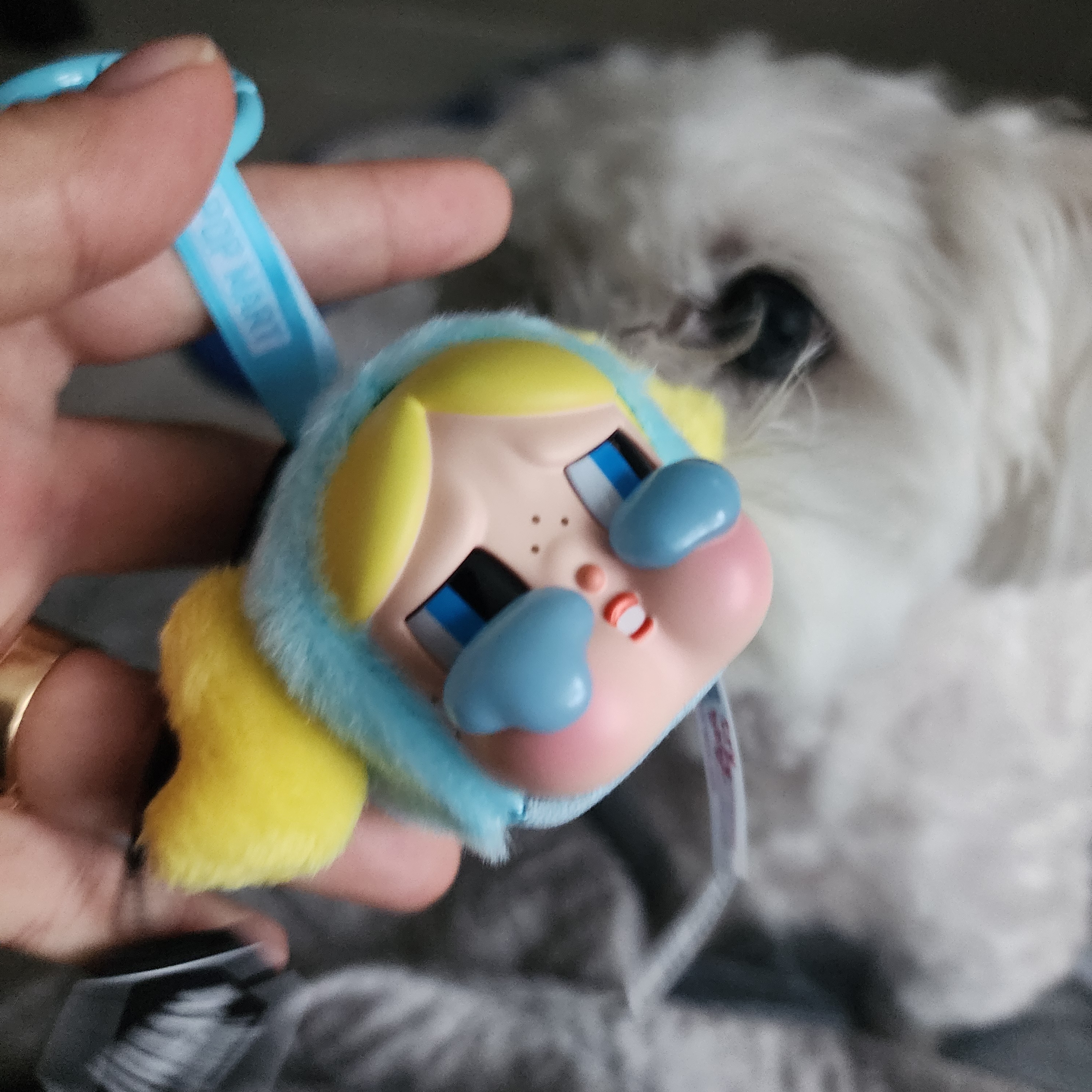 Pop Mart Crybaby x Powerpuff Girls Series Keyring Bubbles (Opened Case) 착용 스타일
