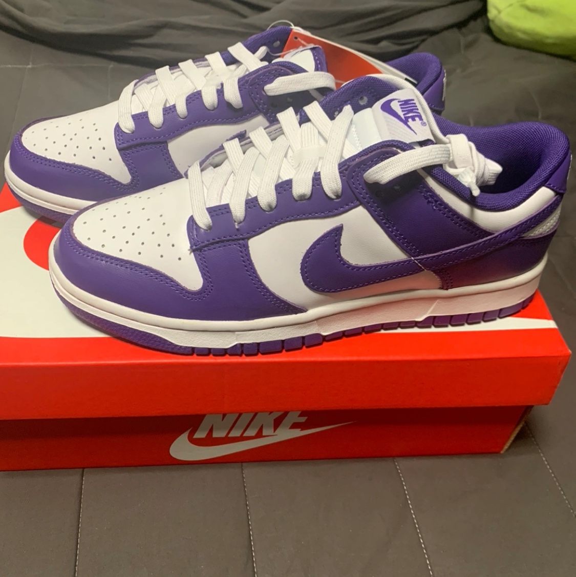 Nike Dunk Low Retro Championship Court Purple 착용 스타일