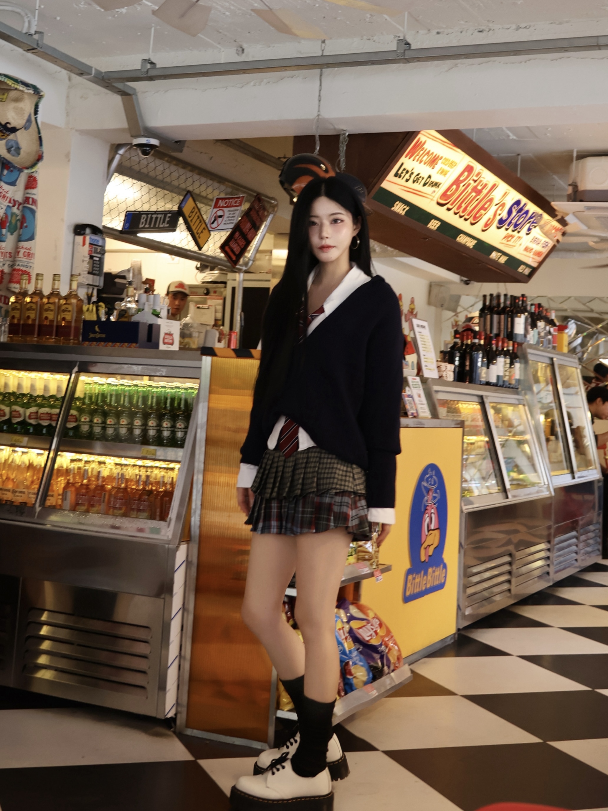 Dr. Martens 1461 Quad II Warmed Stone 착용 스타일